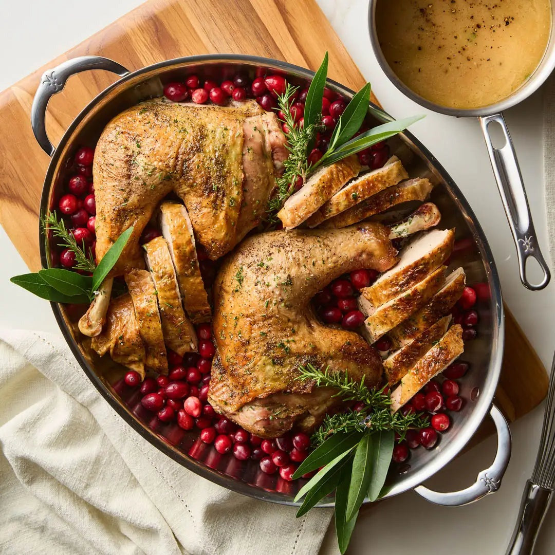Hestan Tri-Ply Oval Roasting Pan, 17.5x14"