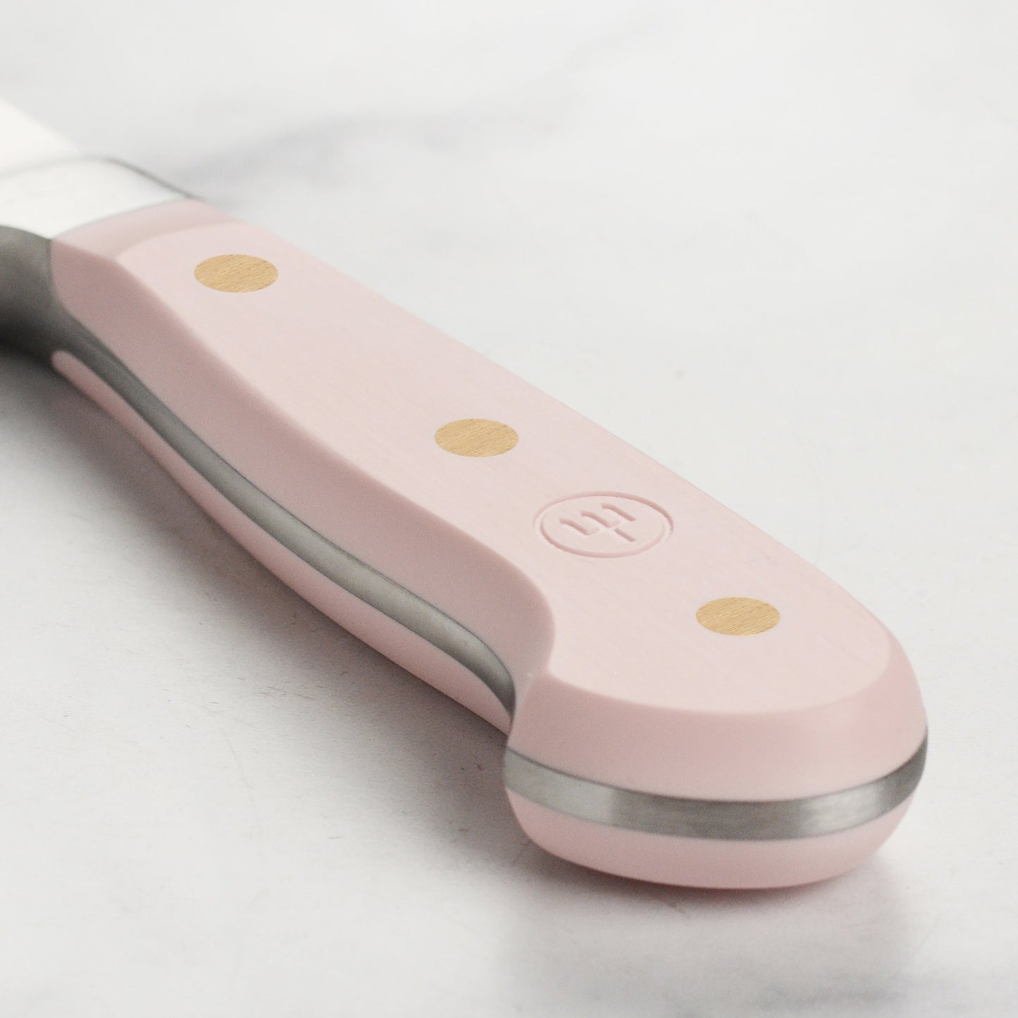 Wusthof Classic Pink Himalayan Salt 7" Hollow Edge Santoku Knife