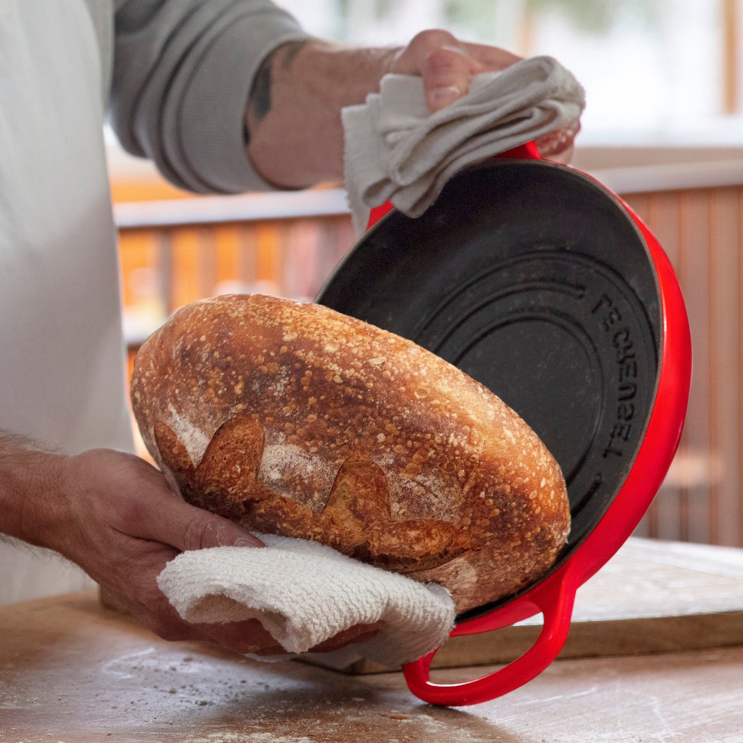 Le Creuset Signature Cast Iron 9.5" Cerise Bread Oven