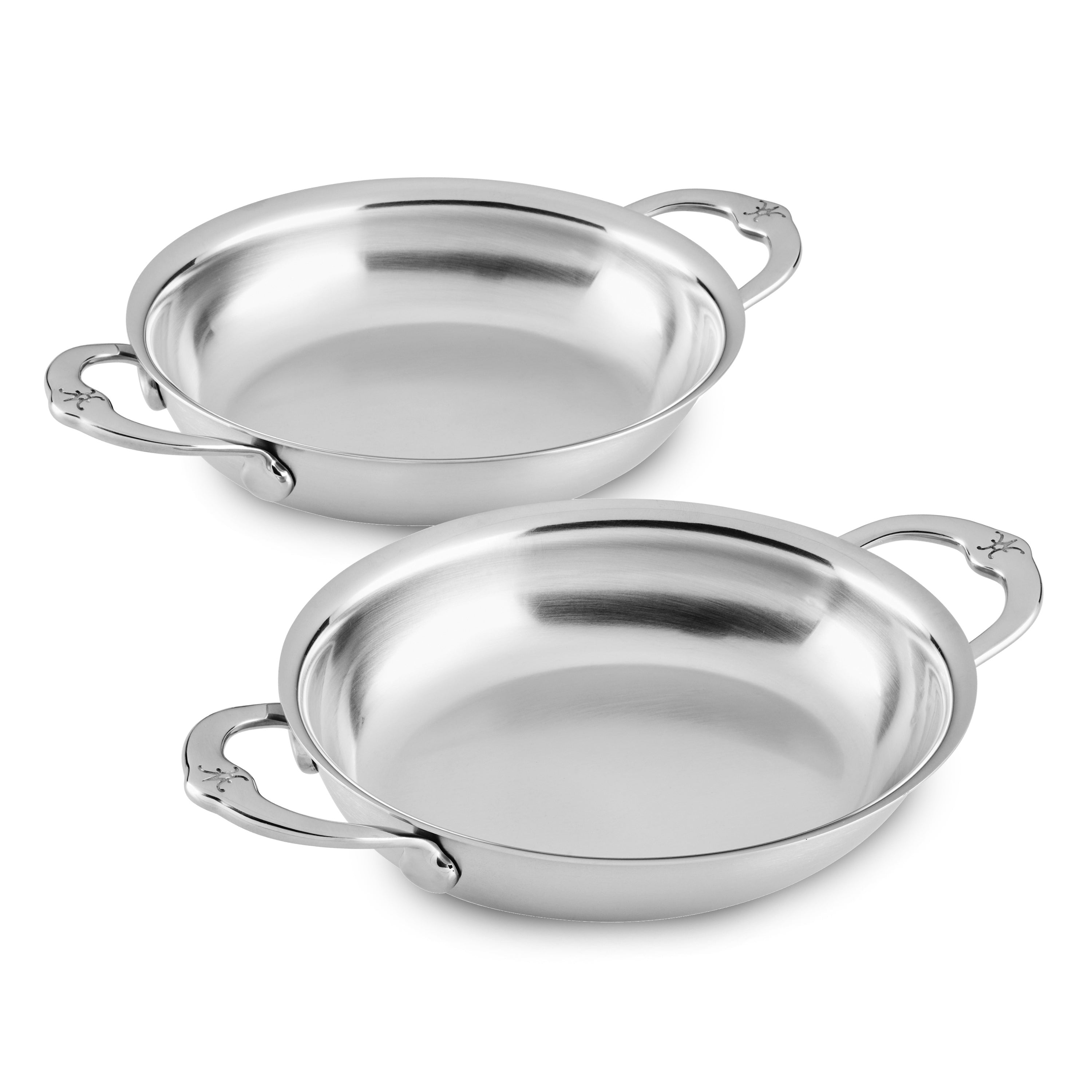 Hestan Tri-Ply 2-piece Oval Au Gratin Set, 6.5" x 5.5"