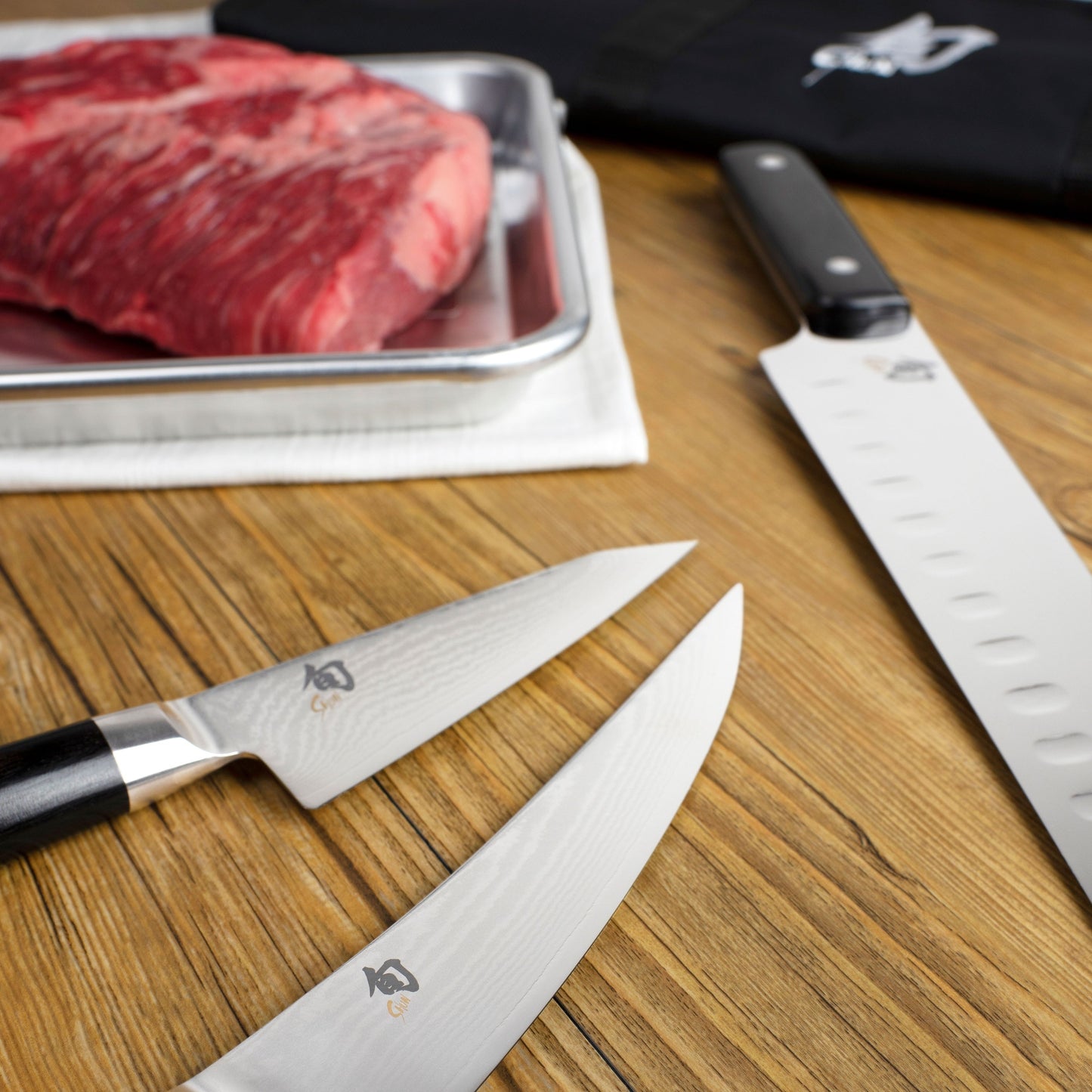 Shun Classic 12" Hollow Edge Brisket Knife with Saya