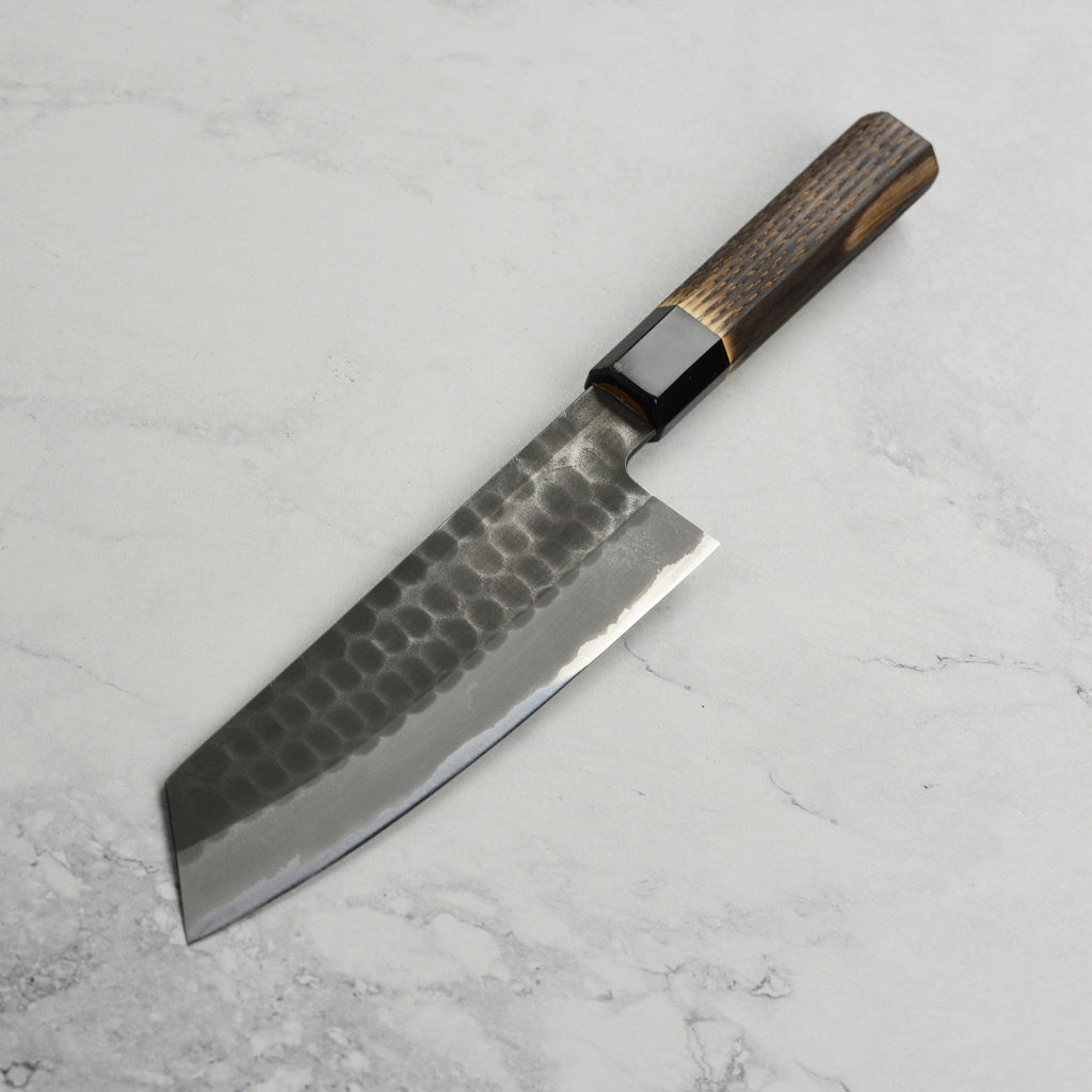 Hinoura Shirogami #2 Kurouchi Tsuchime 7" Bunka