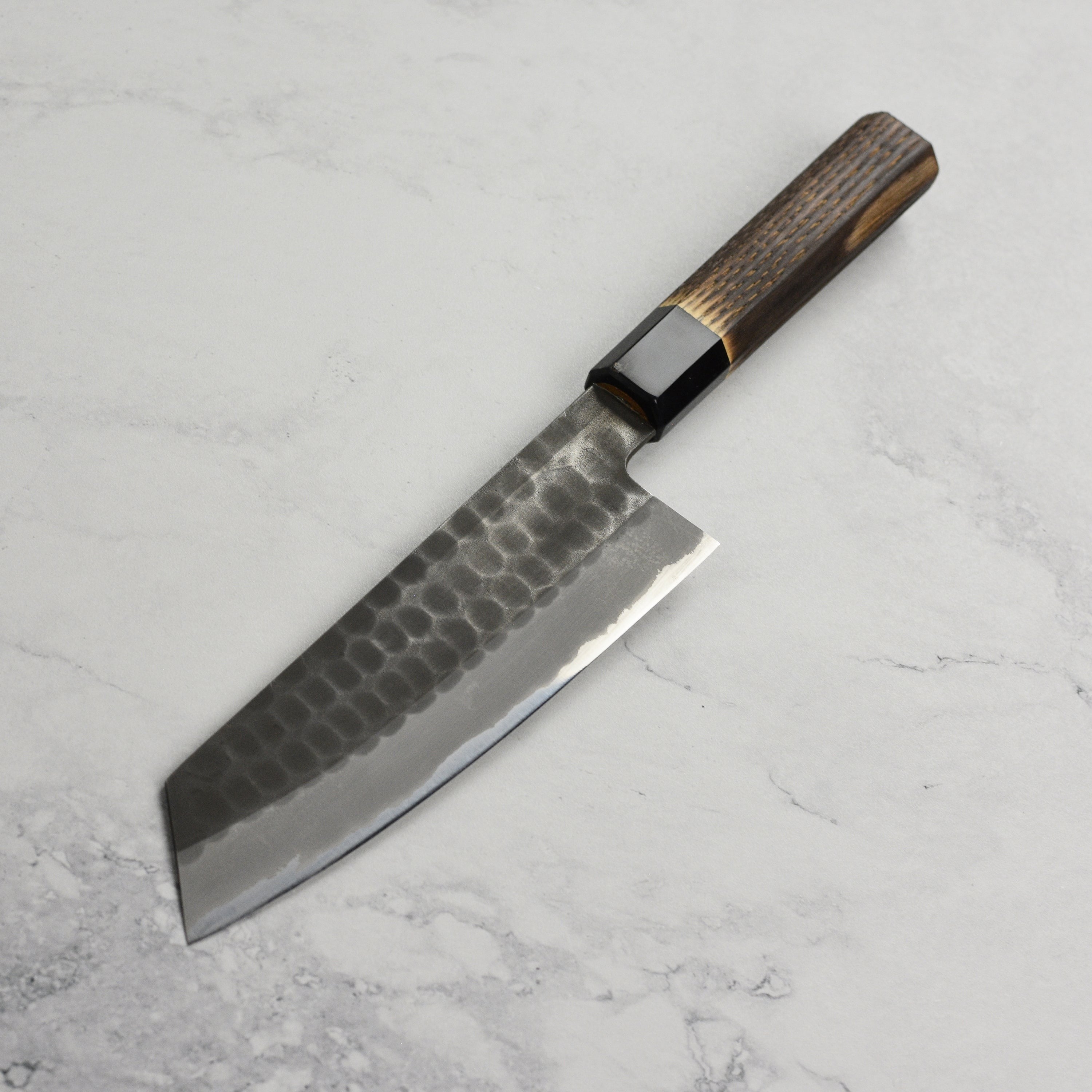 Hinoura Shirogami #2 Kurouchi Tsuchime 7" Bunka