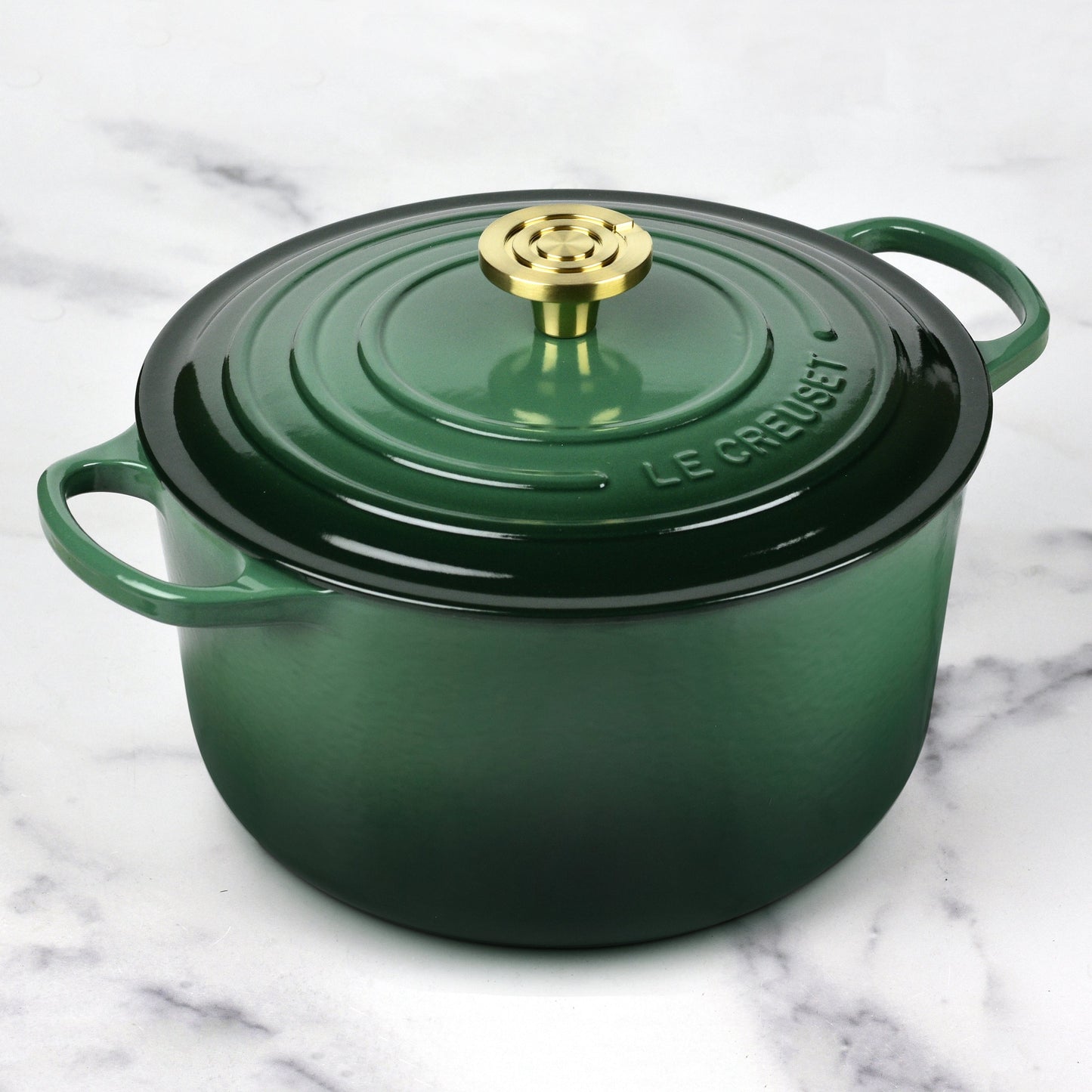 Le Creuset Signature Cast Iron 6.5-quart Artichaut Round Deep Oven with Light Gold Crucible Knob