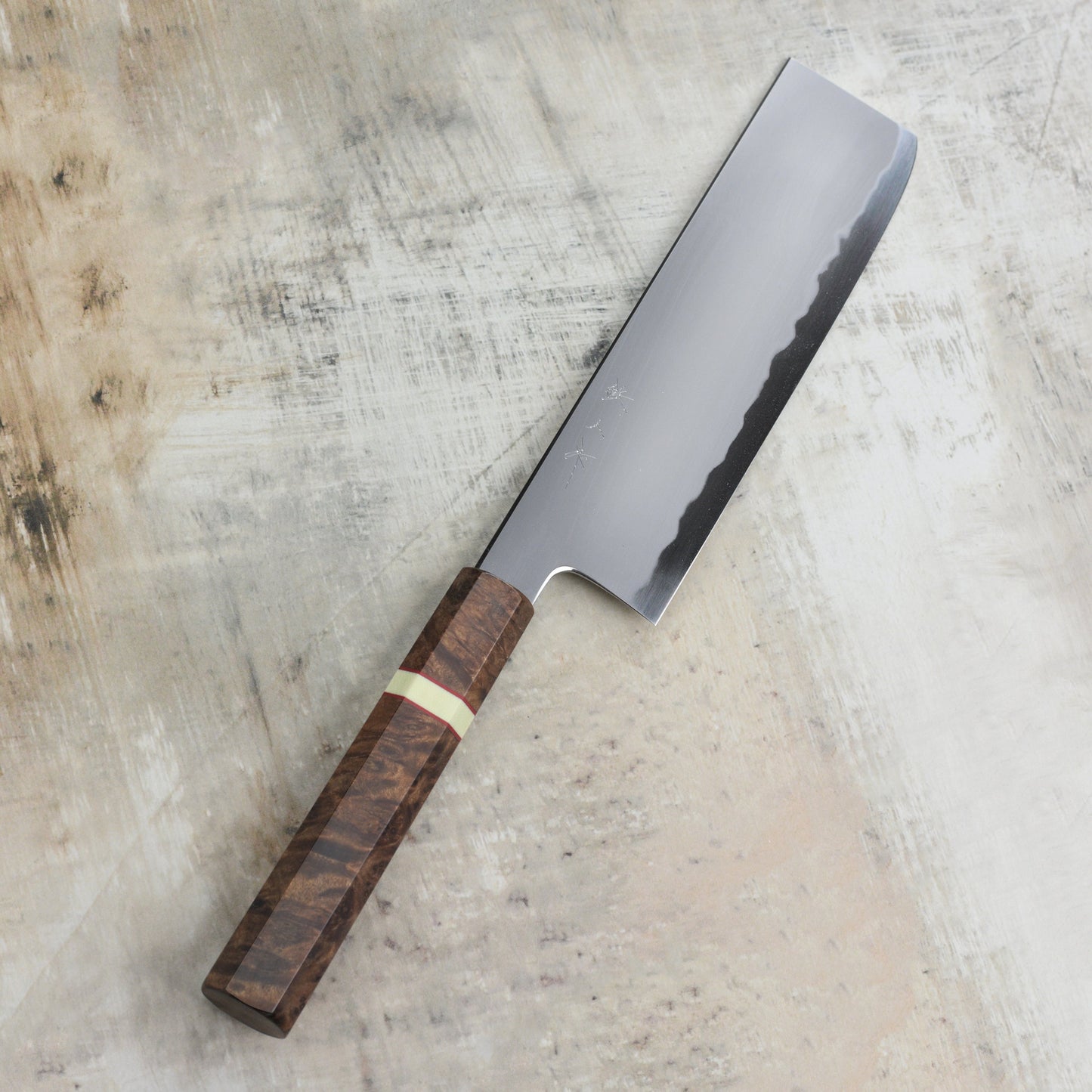 Tetsujin Aogami #2 So Kasumi 7" Nakiri, C+M Custom Handle