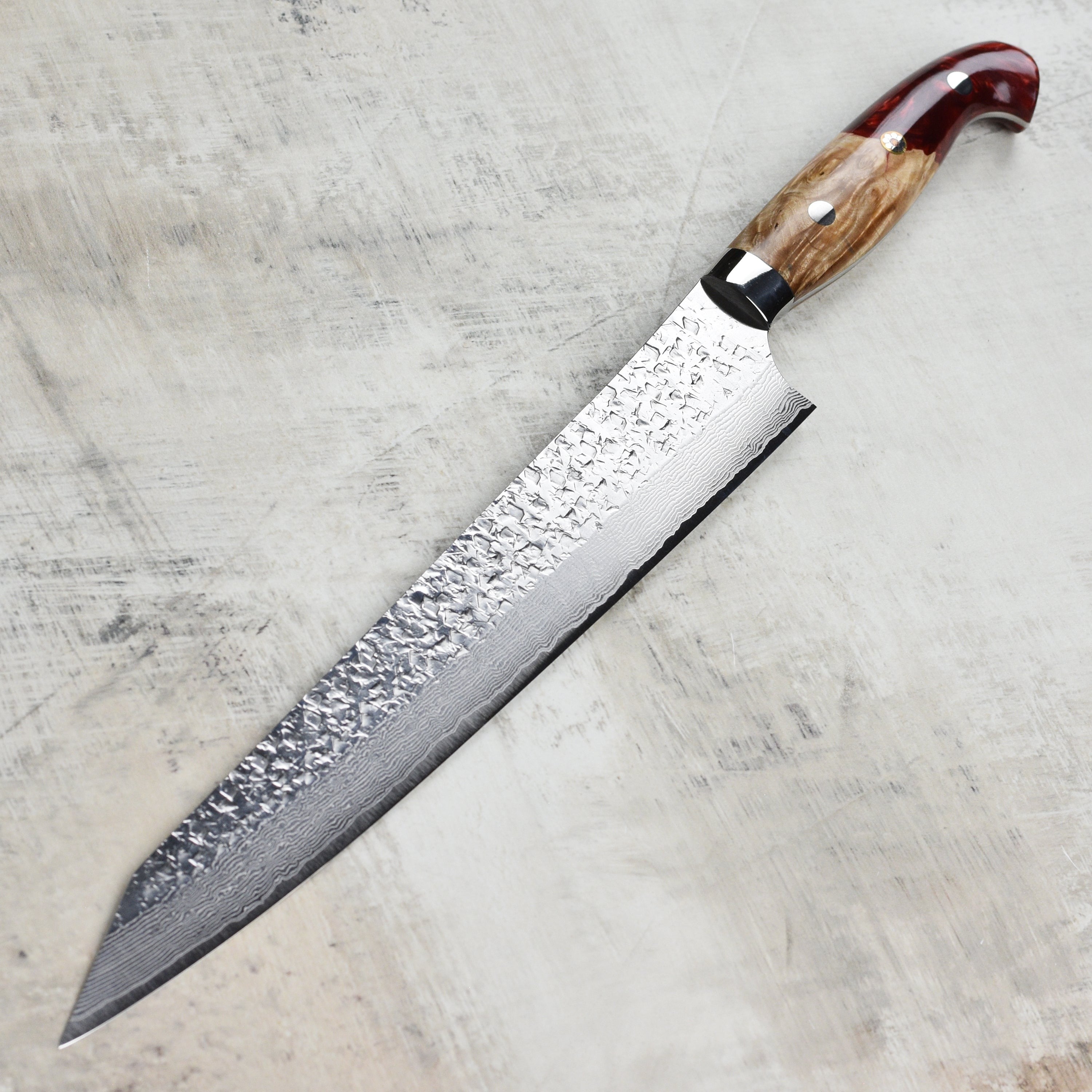 Kurosaki Shizuku Forged SG2 Damascus 10.6" Sujihiki with Saya
