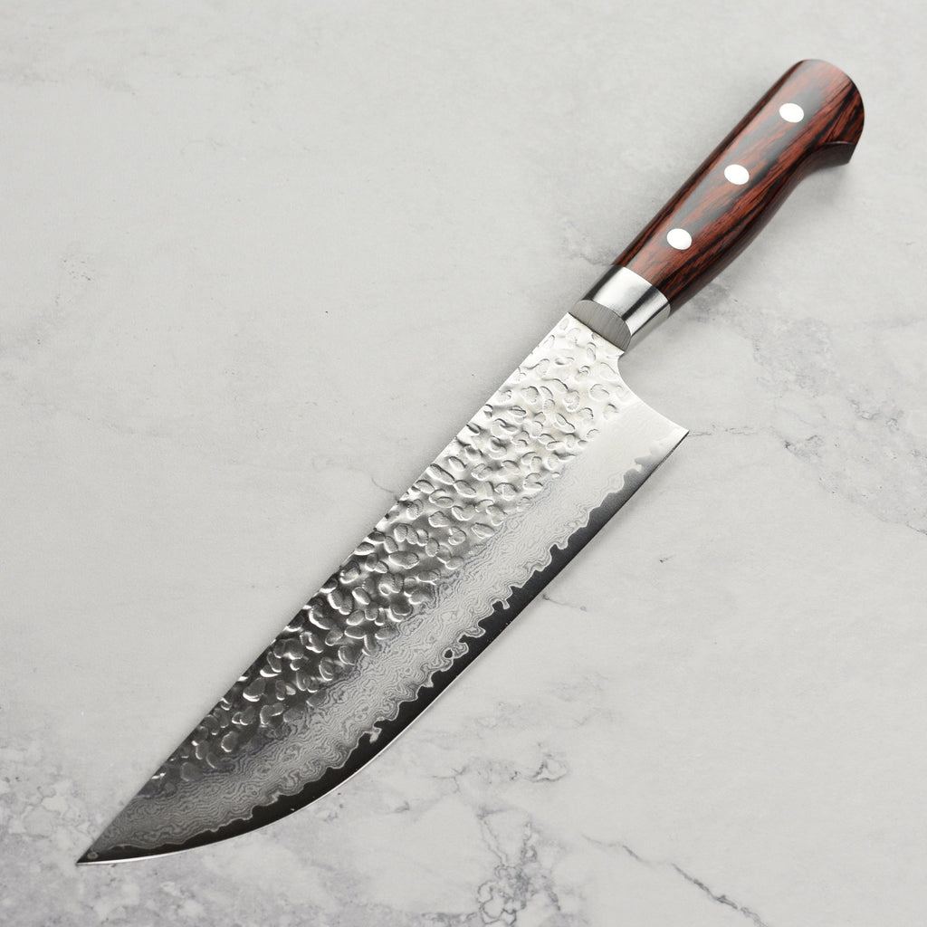 Takayuki Hammered Damascus 8.25" Butcher's Knife