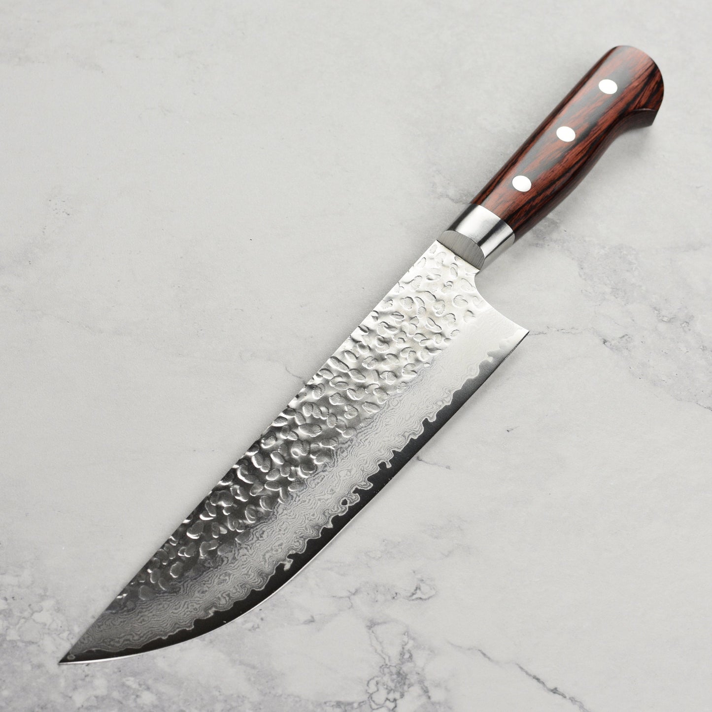 Takayuki Hammered Damascus 8.25" Butcher's Knife