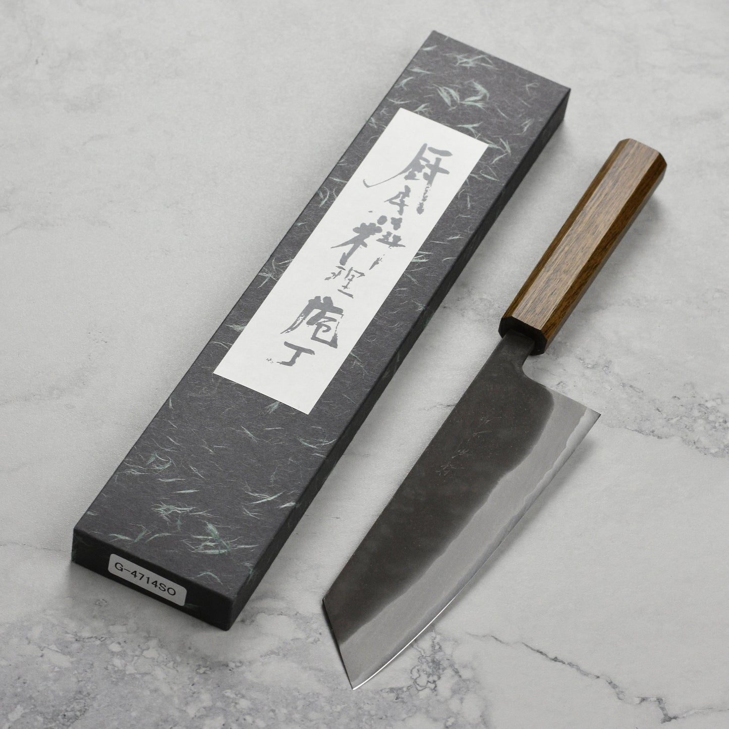 Shiro Kamo Aogami Super Kurouchi Stainless Clad 7" Bunka