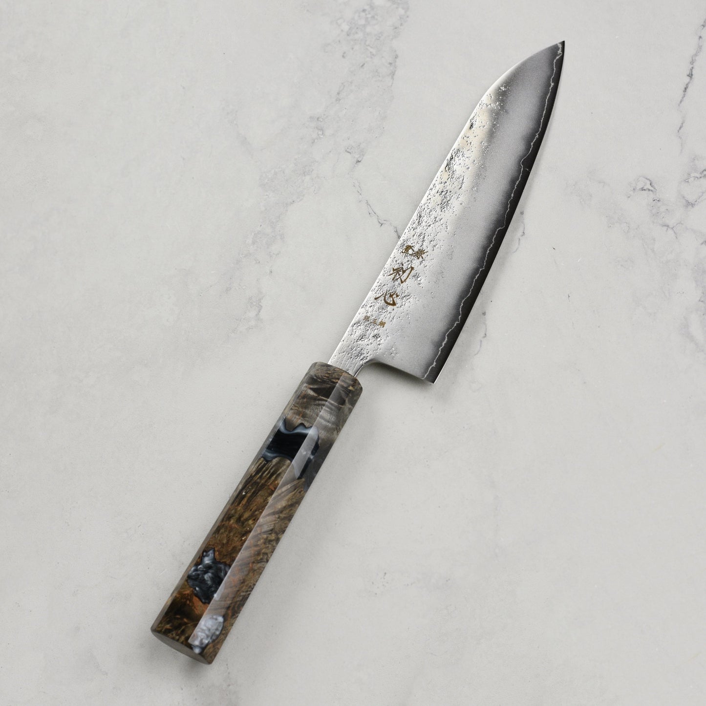Hatsukokoro Ginrei Ginsan Nashiji 6.7" Santoku