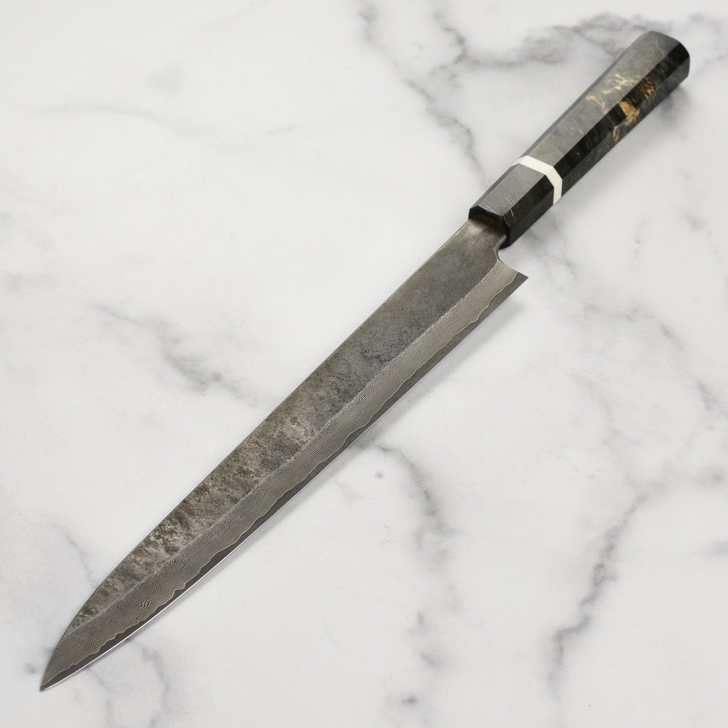 Nigara Ginsan Kurozome Damascus 11.8" Sujihiki