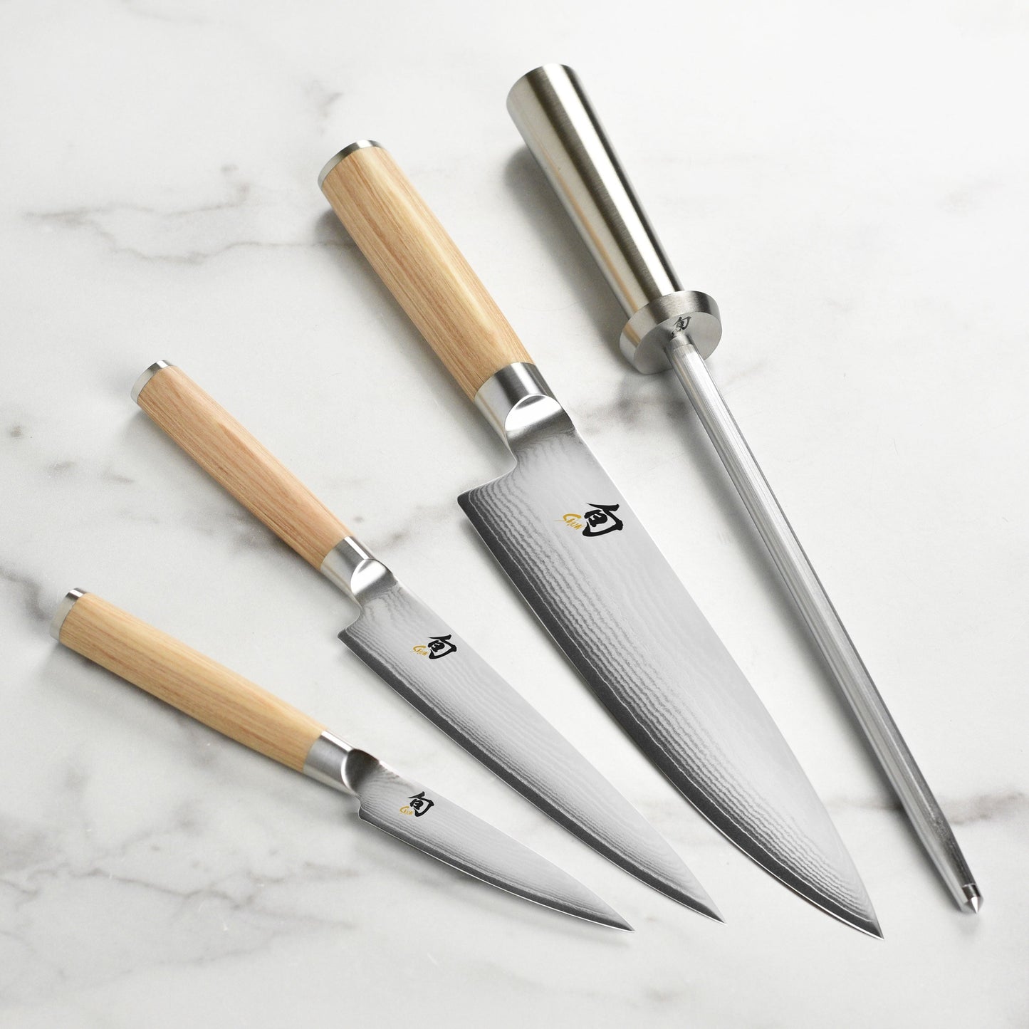 Shun Classic Blonde 5 Piece Slimline Knife Block Set