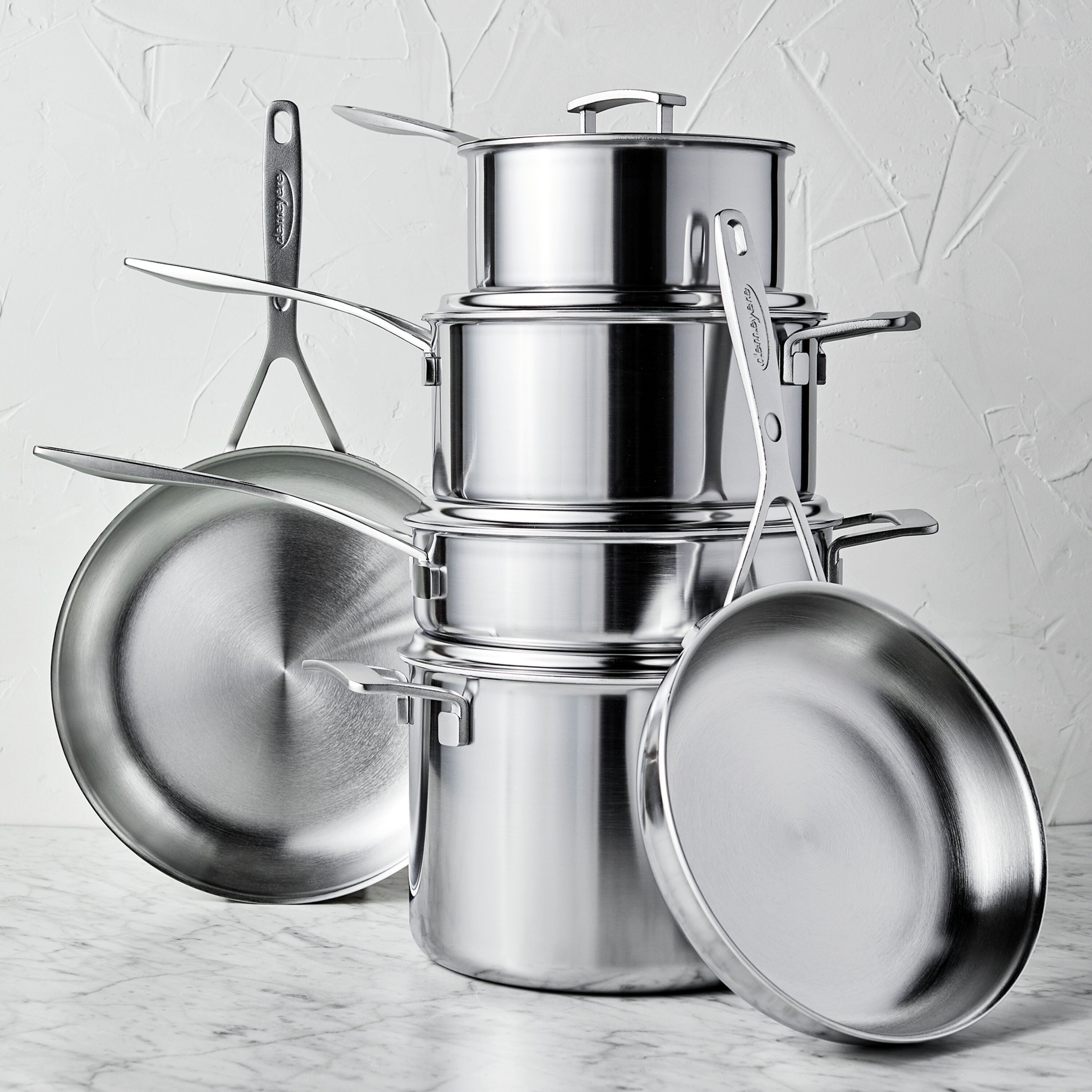 Demeyere Industry5 10 Piece Stainless Steel Cookware Set