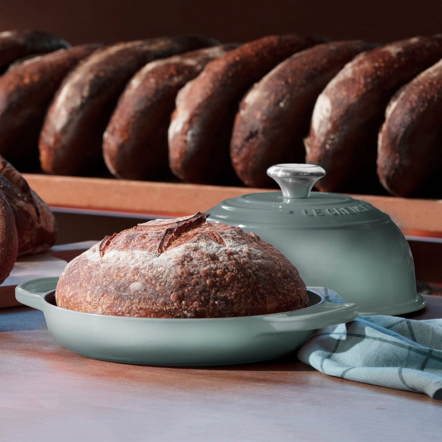 Le Creuset Signature Cast Iron 9.5" Sea Salt Bread Oven