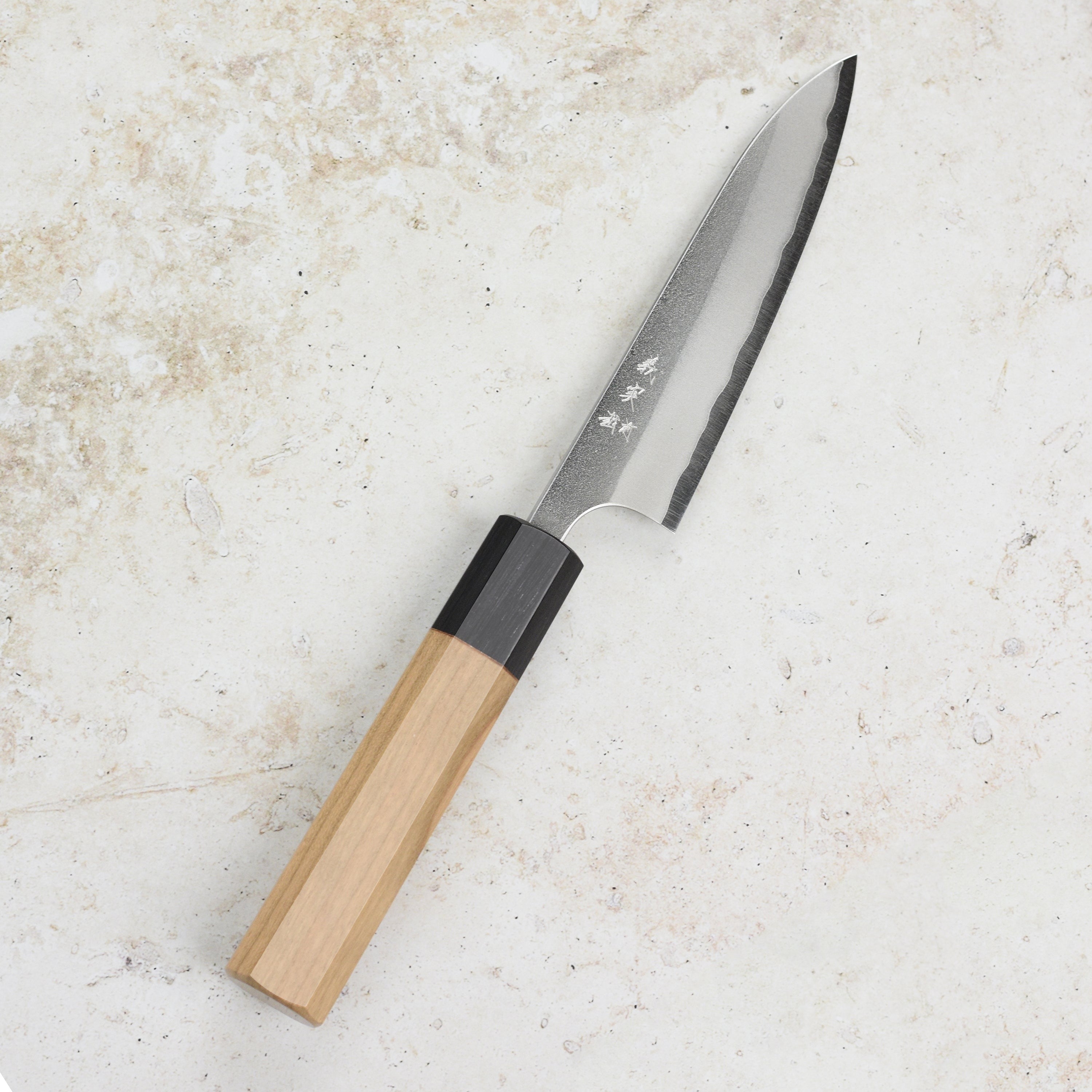 Yoshimi Kato Aogami Super Nashiji Stainless Clad 4.7" Petty