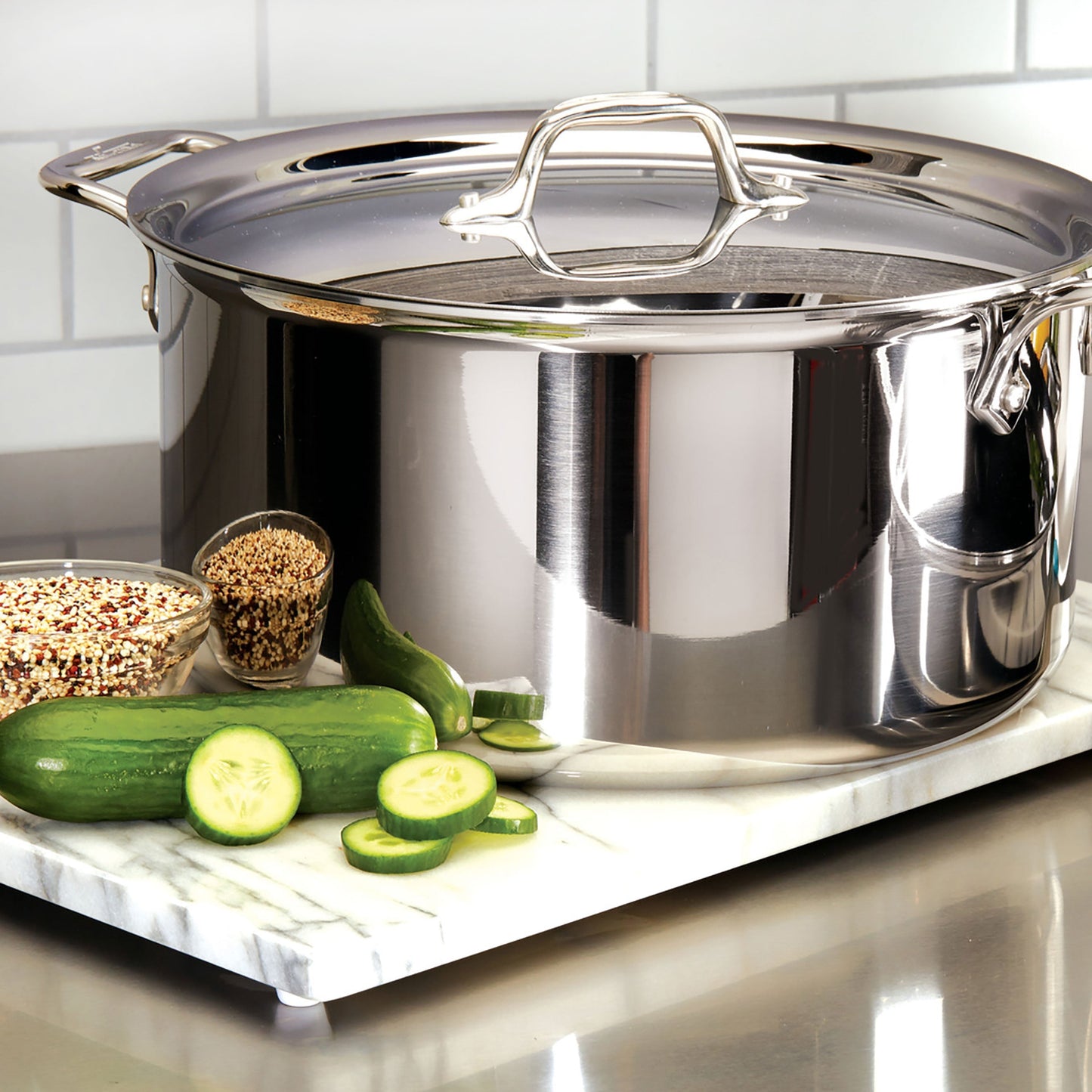 All-Clad d3 Stainless 6-quart Stock Pot