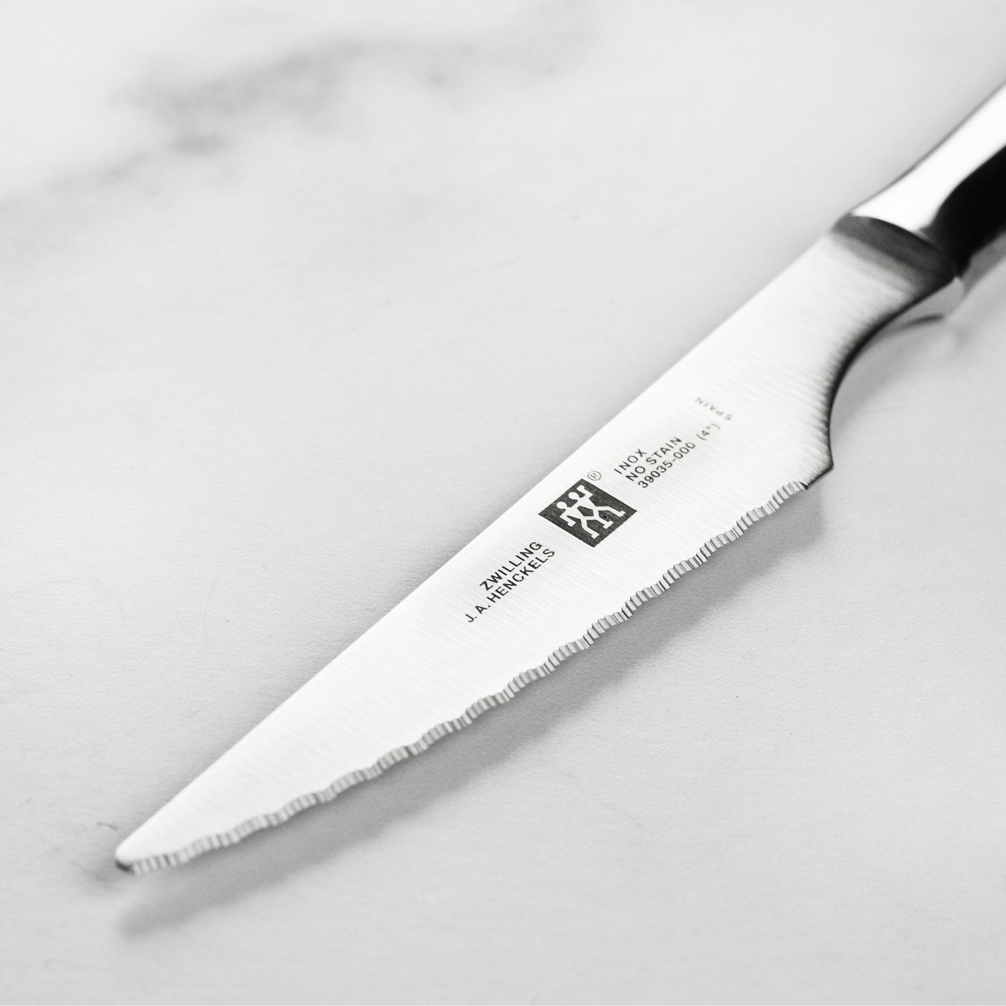 Zwilling 8 Piece Stainless Steel Serrated Steak Knife Set with Case