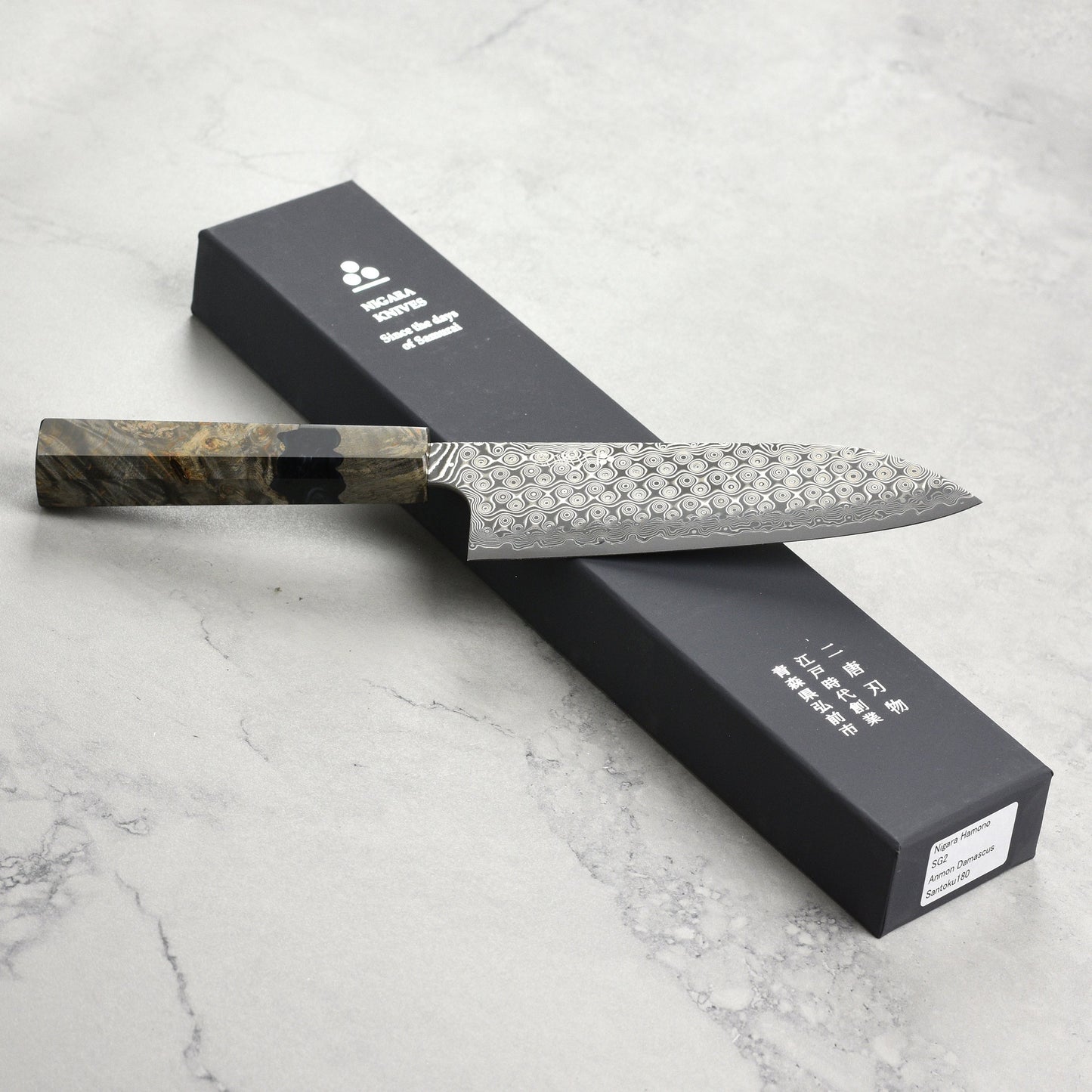 Nigara Anmon SG2 Damascus 7" Santoku