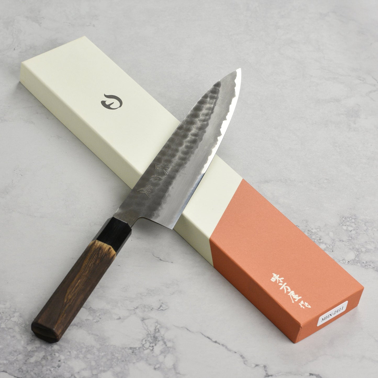 Hinoura Shirogami #2 Kurouchi Tsuchime 8.25" Gyuto