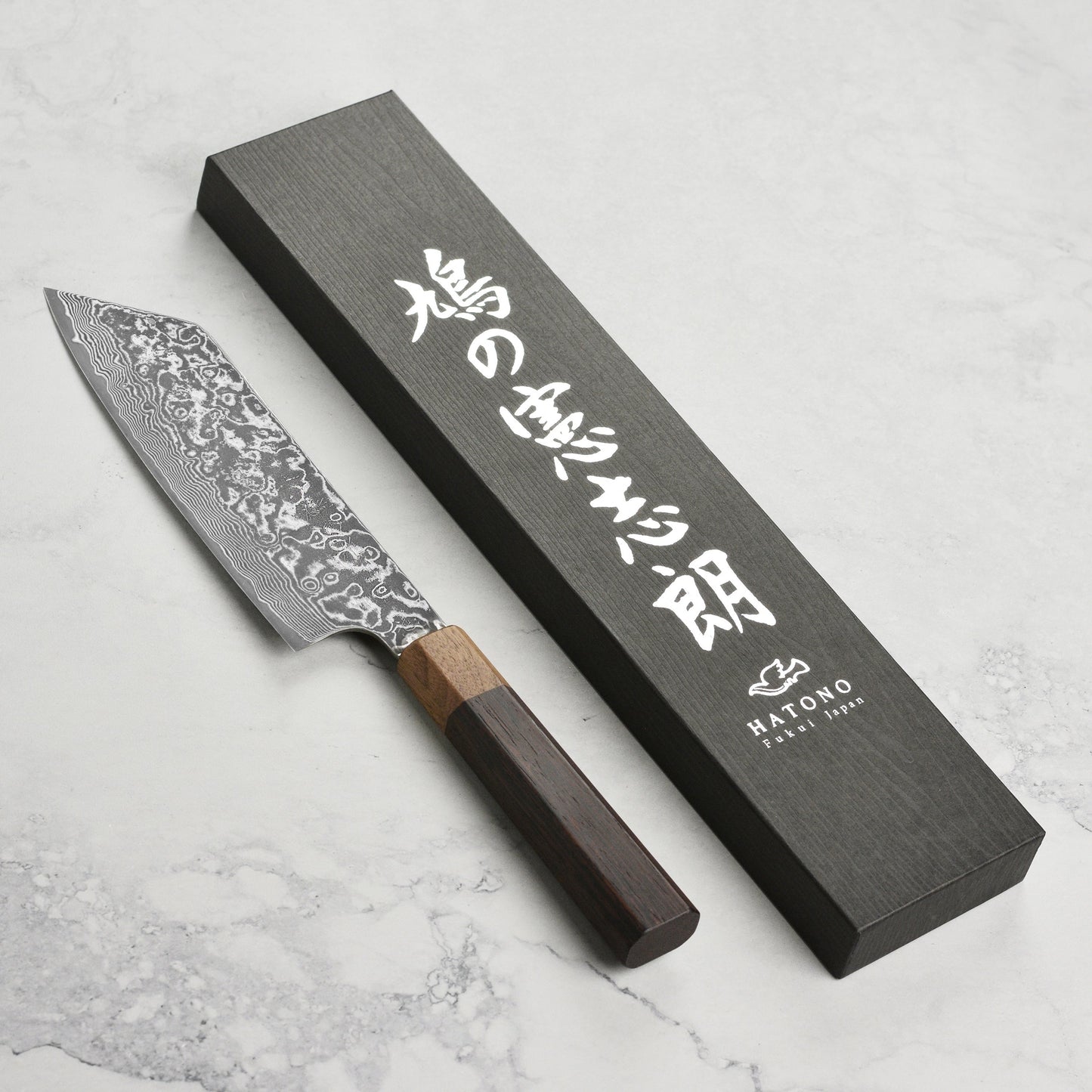 Hatono SG2 Kurozome Damascus 7" Bunka