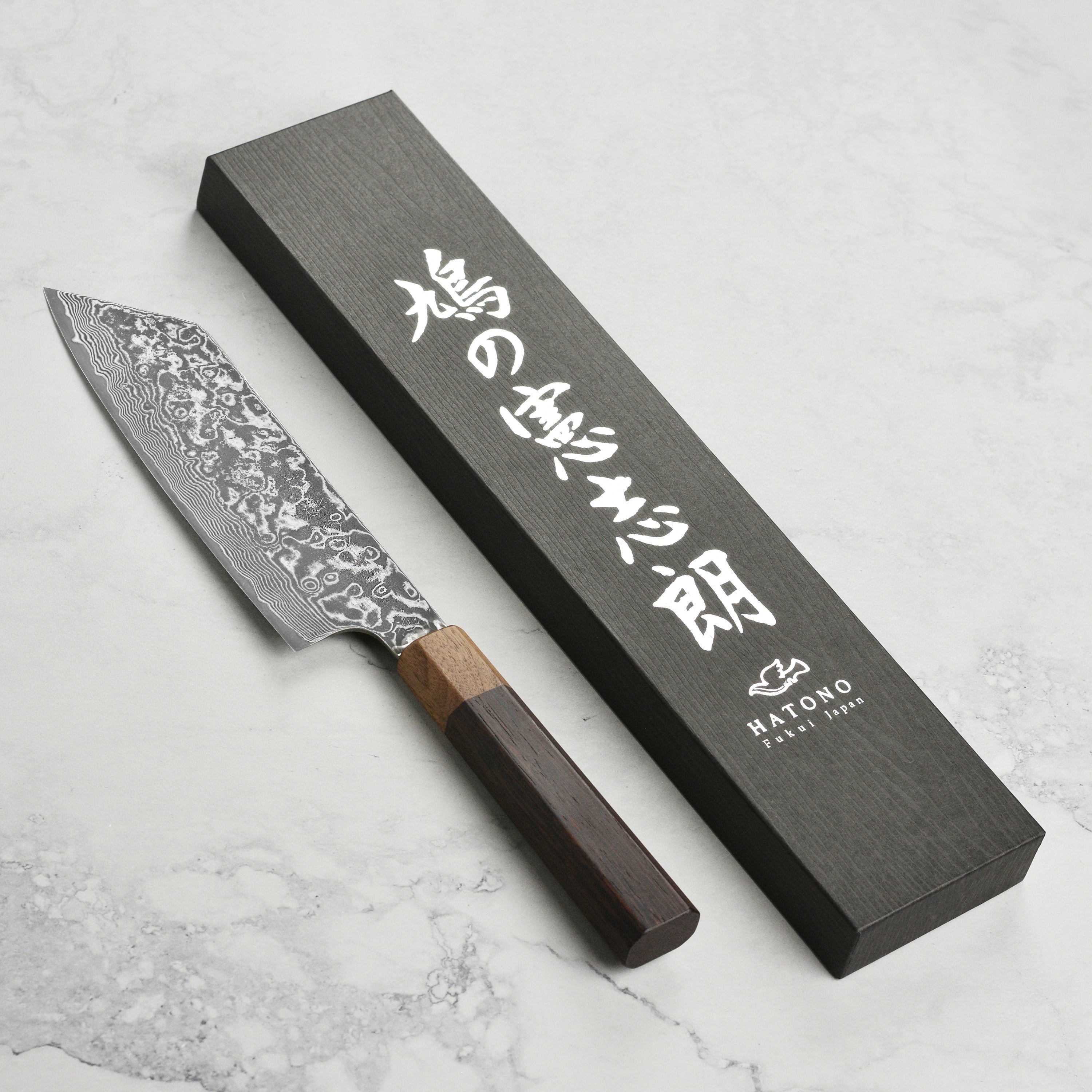Hatono SG2 Kurozome Damascus 7" Bunka