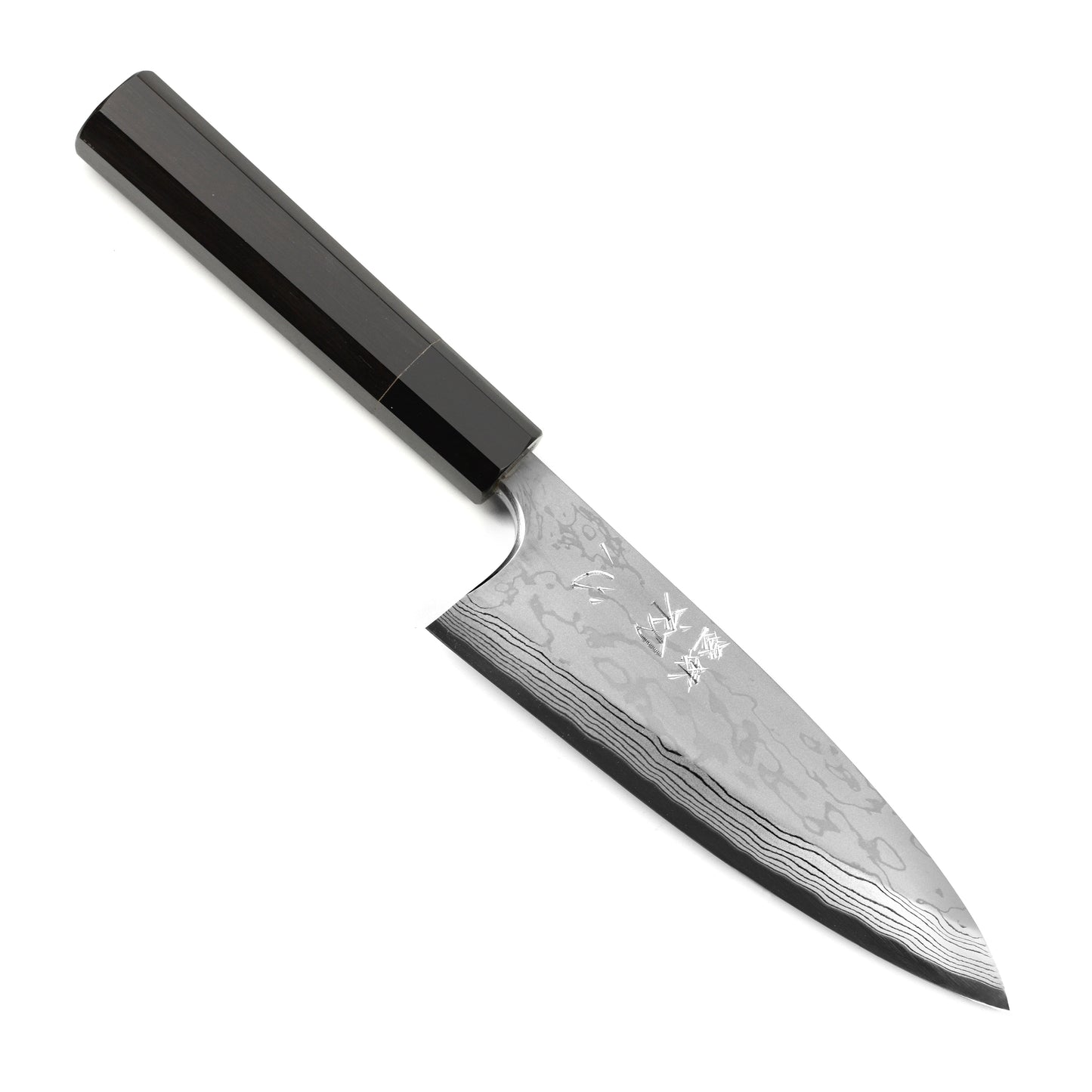 Hatsukokoro x Yauji Aogami #2 Damascus 6.5" Single Bevel Deba