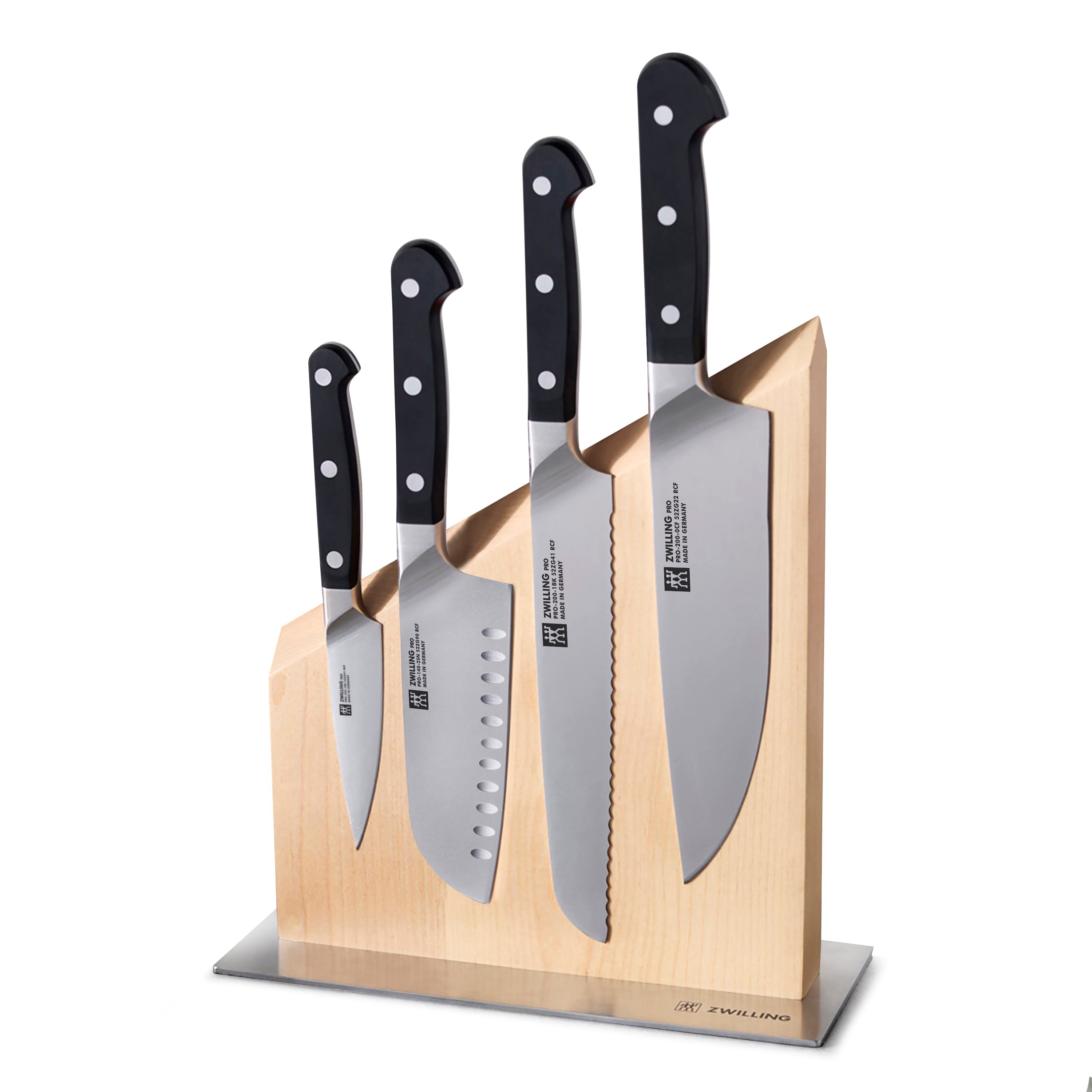 Zwilling Pro 5 Piece Magnetic Knife Block Set