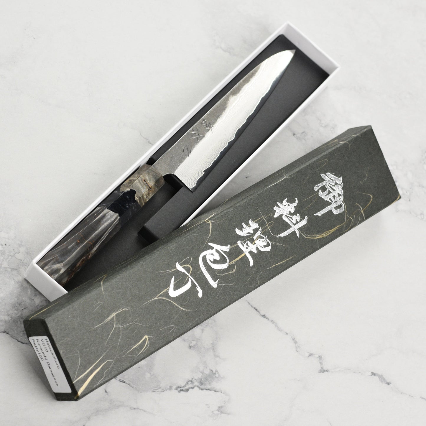 Hatsukokoro Atelier Kurouchi Damascus 5.9" Petty
