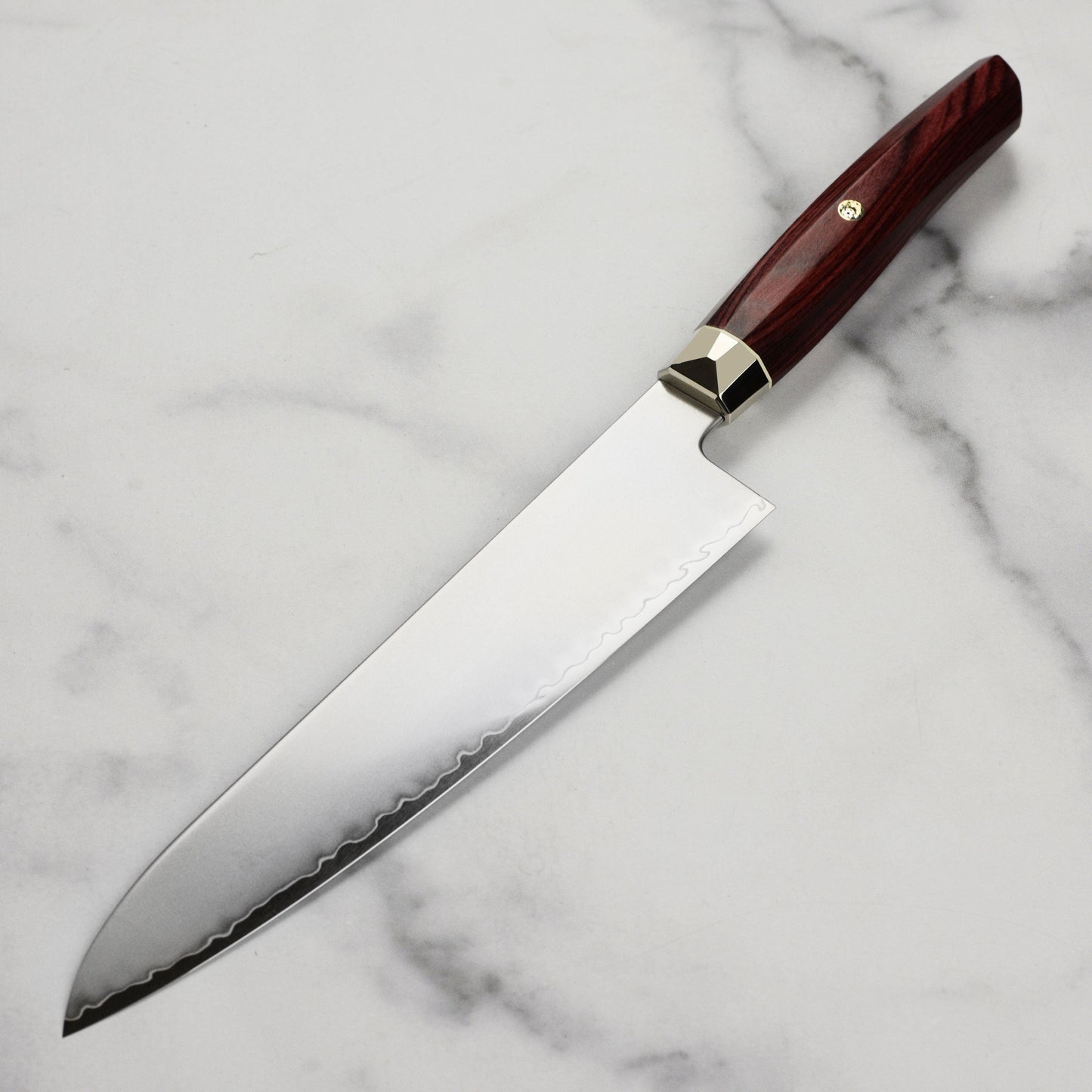 Zanmai Revolution SG2 8.25" Gyuto with Red Pakkawood Handle