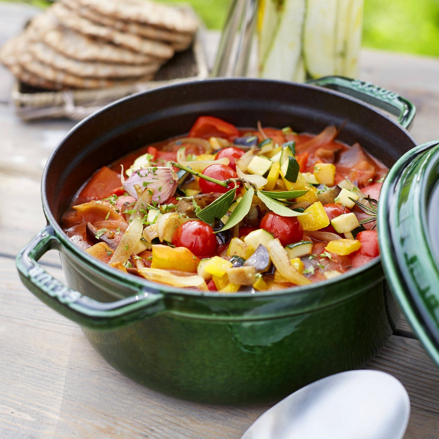 Staub 7-quart Basil Round Dutch Oven