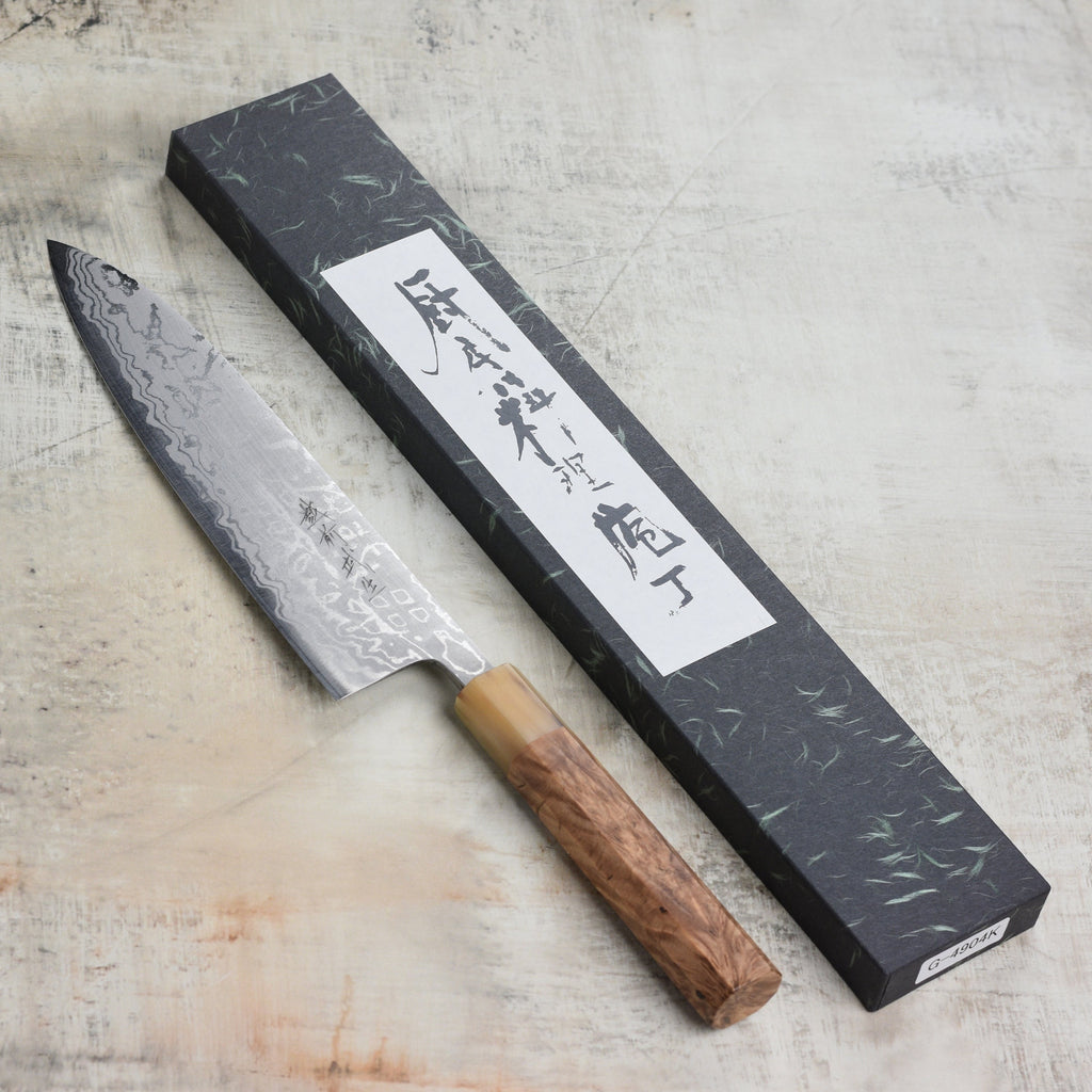 Shiro Kamo Shirogami #2 Damascus 8.25" Gyuto