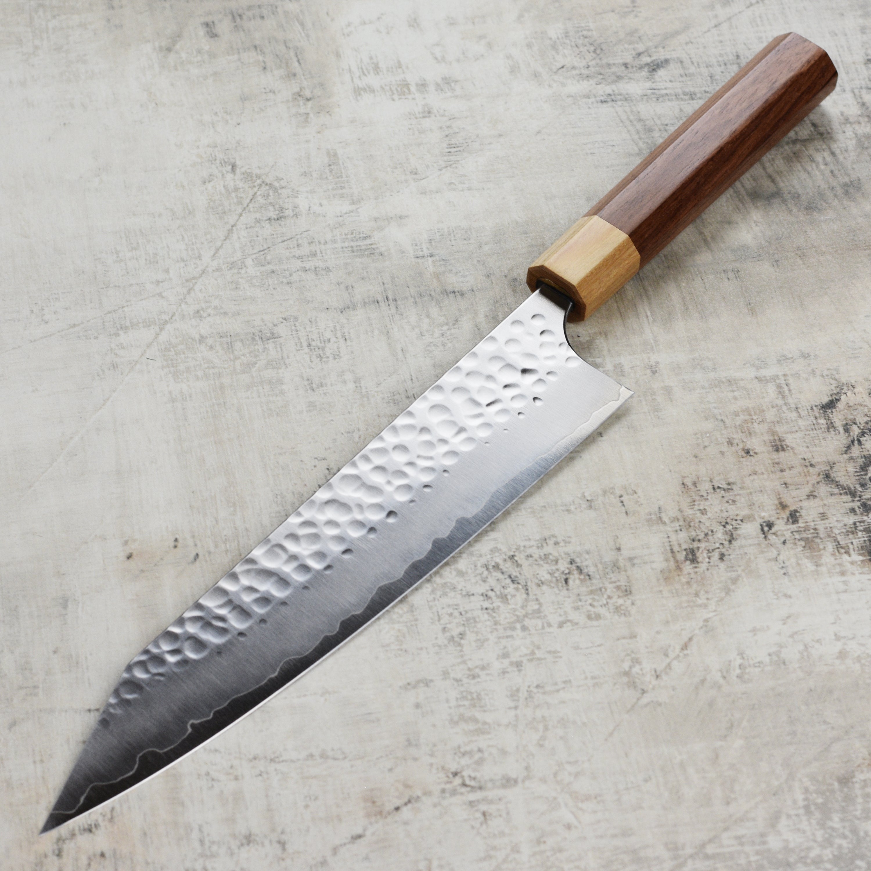 Yoshimi Kato Forged Ginsan Stainless Clad 9.4" Kiritsuke Gyuto