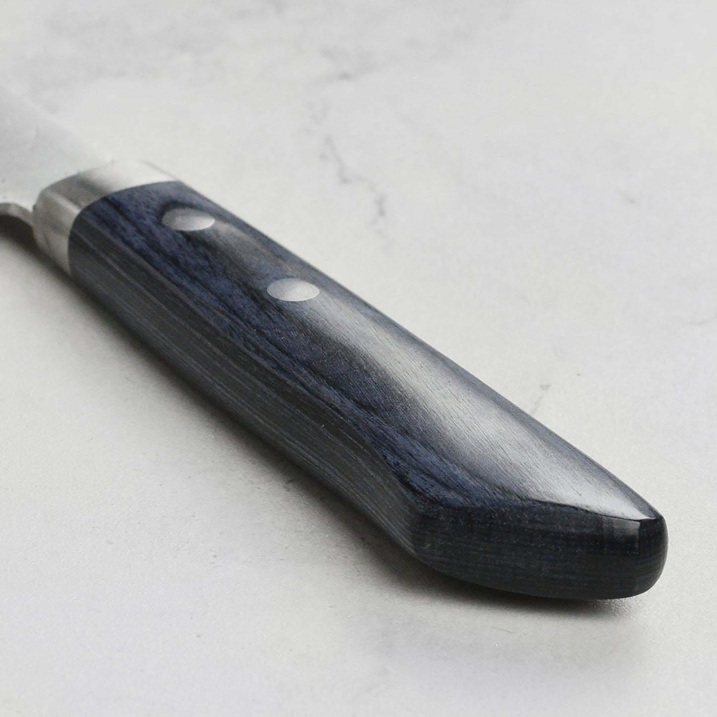 Masutani VG10 Damascus Nashiji 7" Gyuto, Blue Handle
