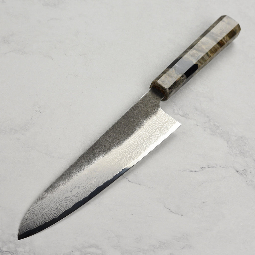 Hatsukokoro Atelier Kurouchi Damascus 8.25" Gyuto