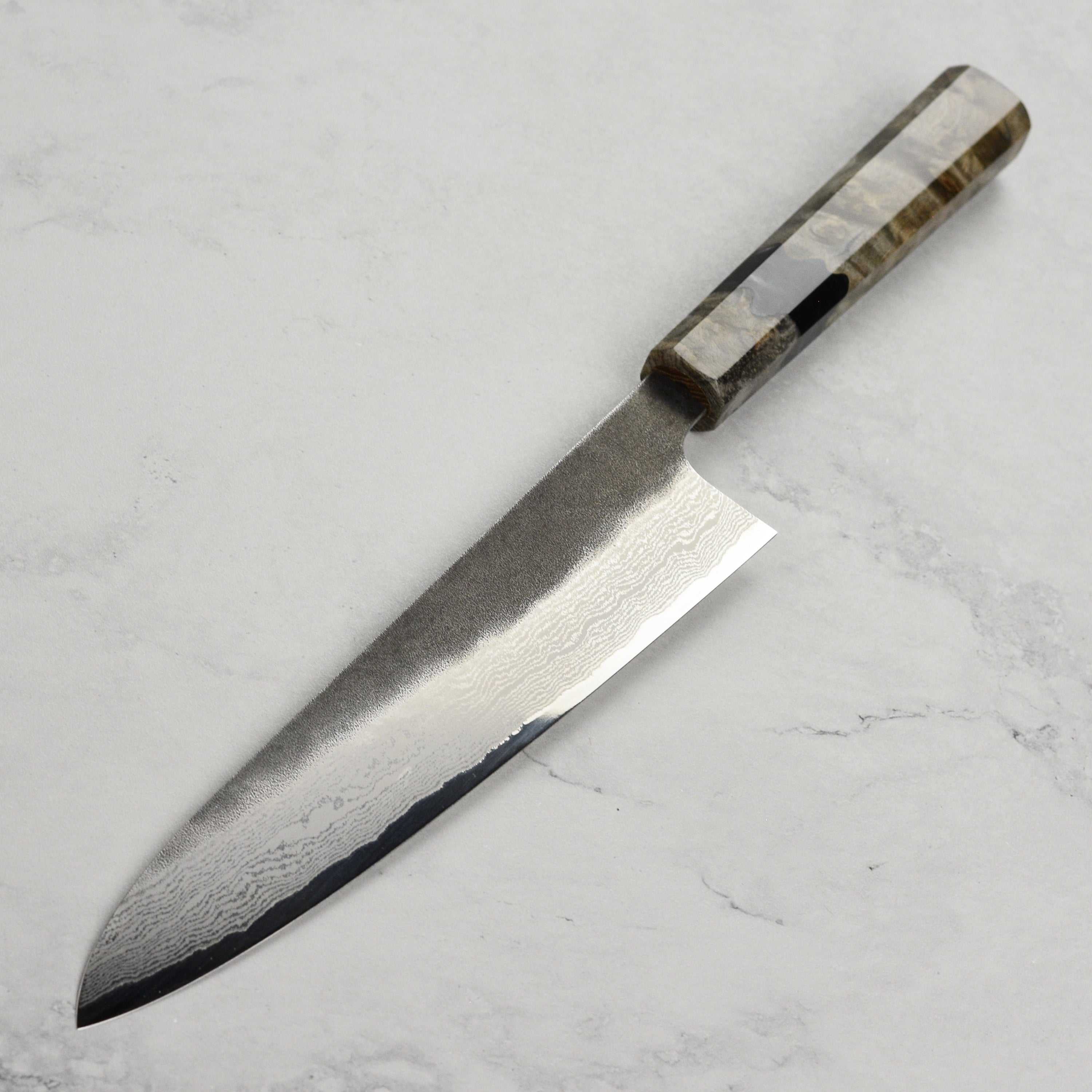 Hatsukokoro Atelier Kurouchi Damascus 8.25" Gyuto