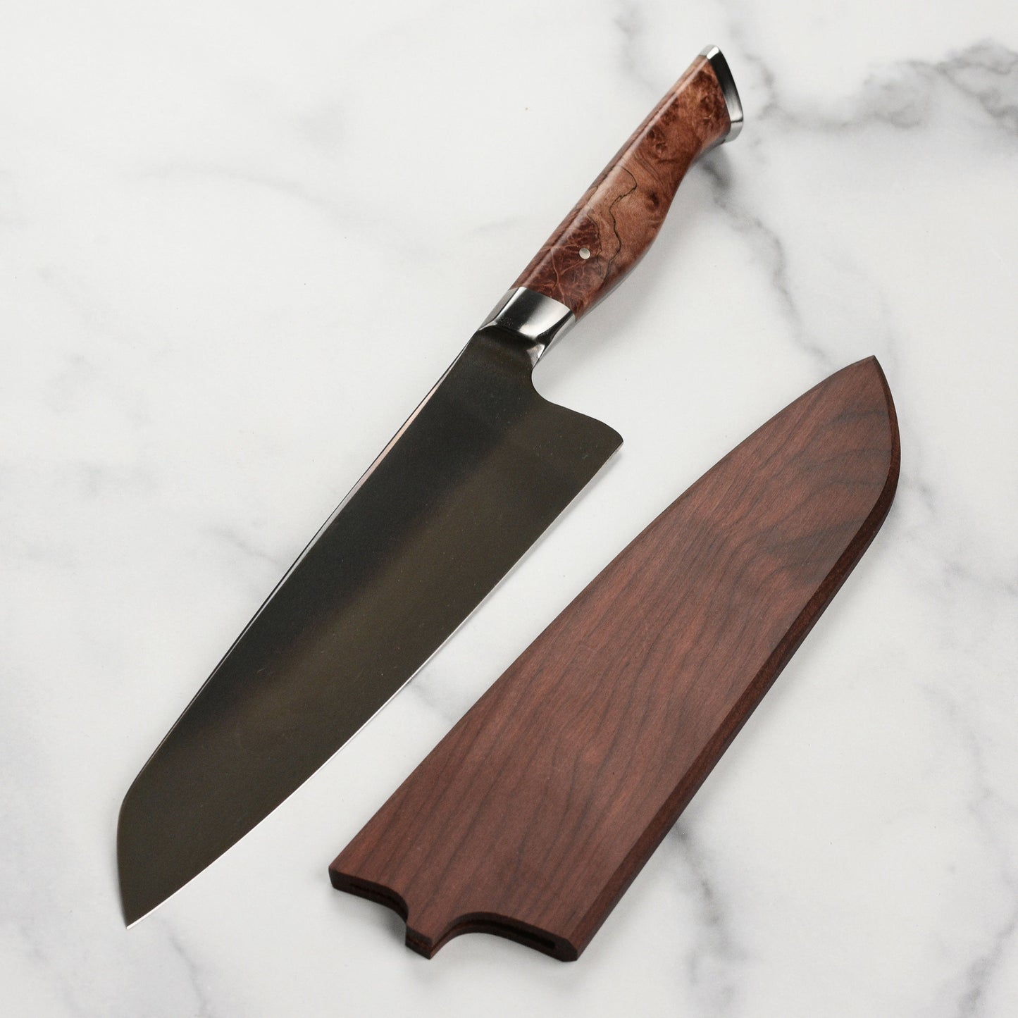 Steelport Carbon Steel 8" Chef's Knife with Oregon Maple Magnetic Sheath