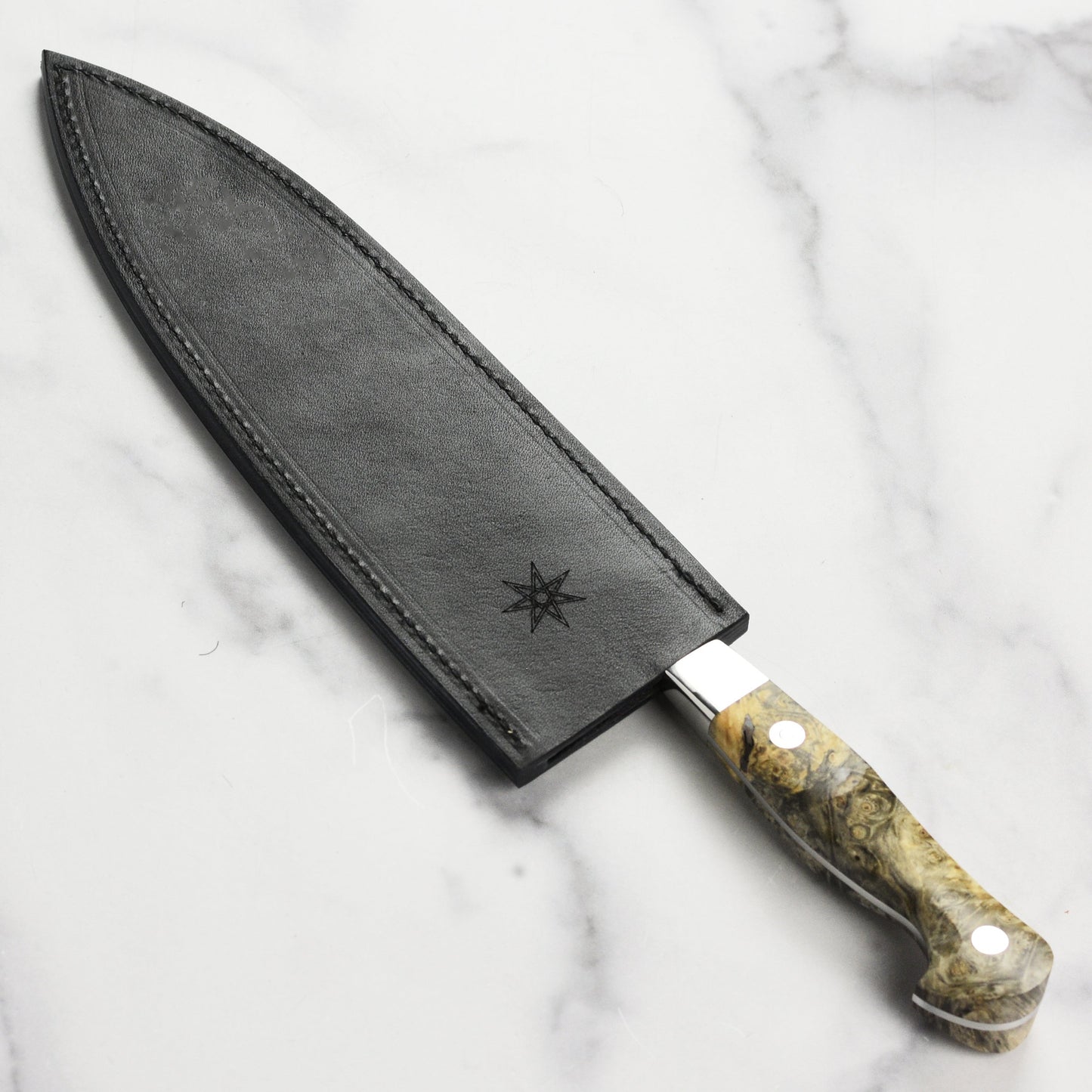 Town Cutler Classic AEB-L 8.5" Chef's Knife with Leather Sheath