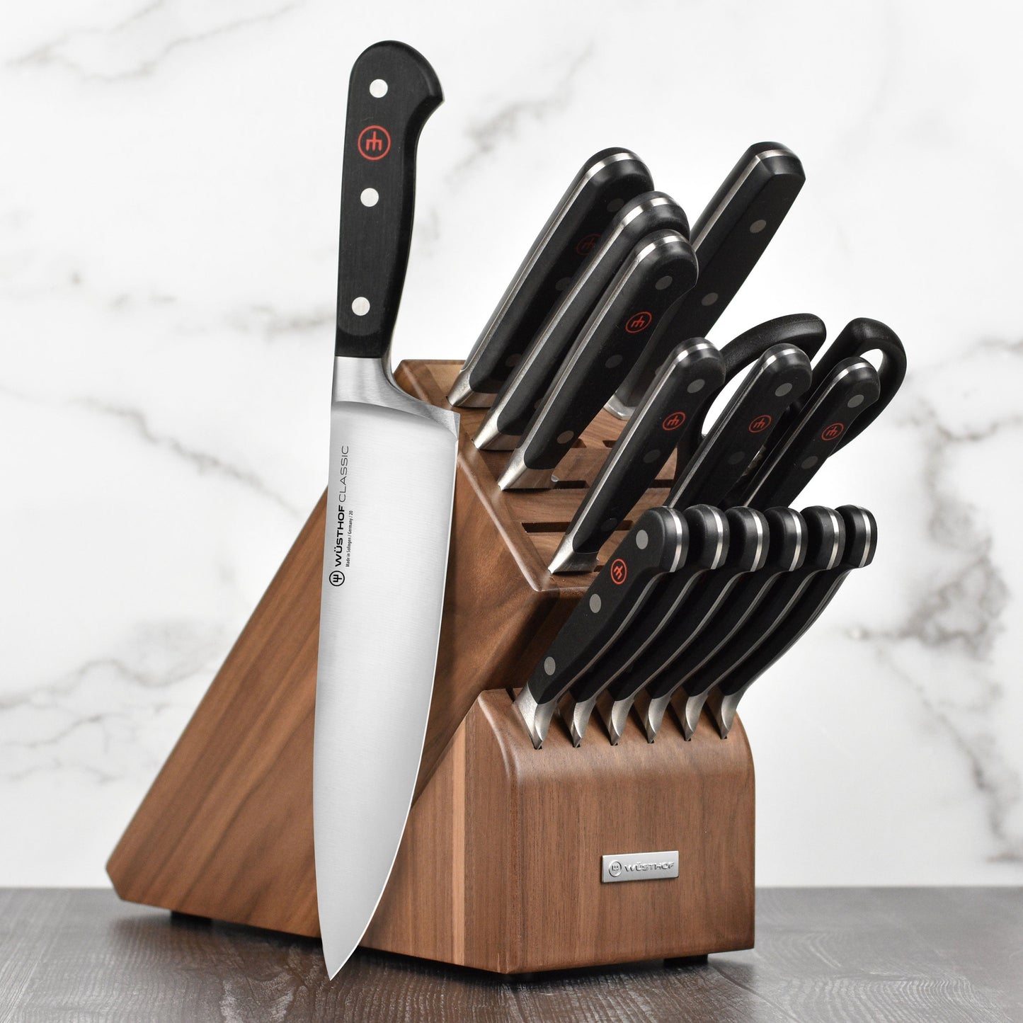 Wusthof 17 Slot Walnut Knife Block