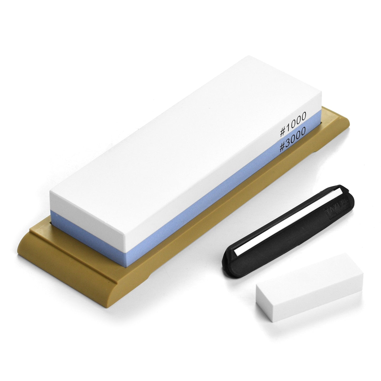 Yaxell 1000/3000 Combination Water Stone with Base & Leveling Stone
