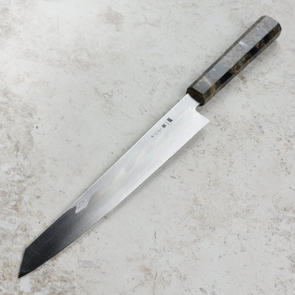 Nakagawa Aogami #1 Damascus 10.6" Single-Bevel Kiritsuke Yanagiba