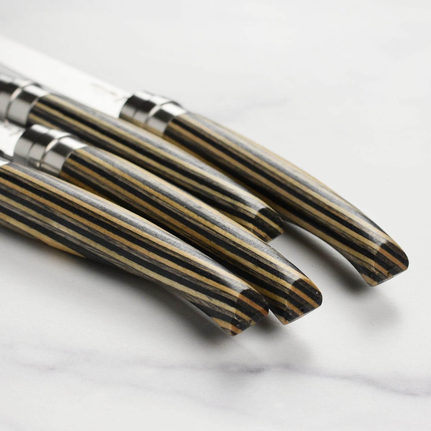 Opinel 4 Piece Birchwood Handle Steak Knife Set