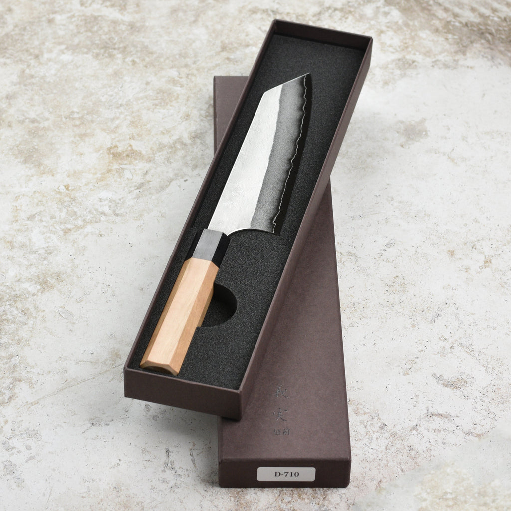 Yoshimi Kato Ginsan Nashiji Stainless Clad 6.7" Bunka