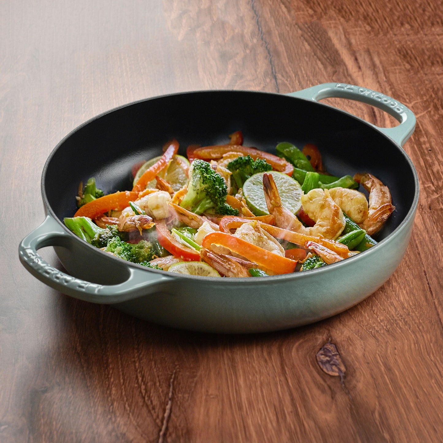 Le Creuset Signature Cast Iron 11" Sea Salt Everyday Pan