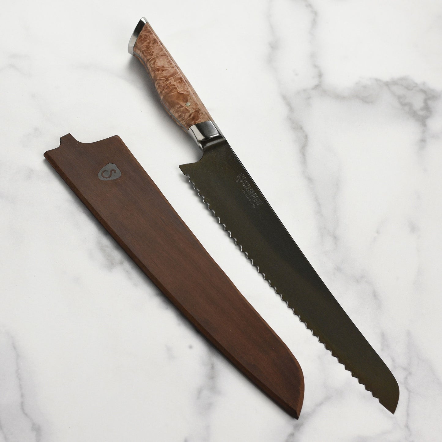 Steelport Oregon Maple Magnetic Sheath for 10" Bread & Slicing Knives