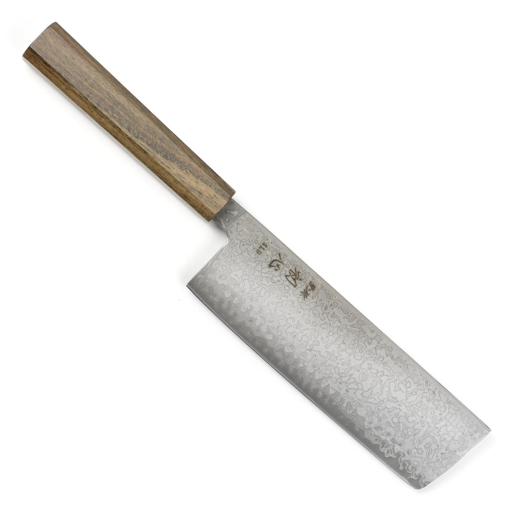 Hatsukokoro Hikari SLD Kurozome Damascus 6.3" Nakiri