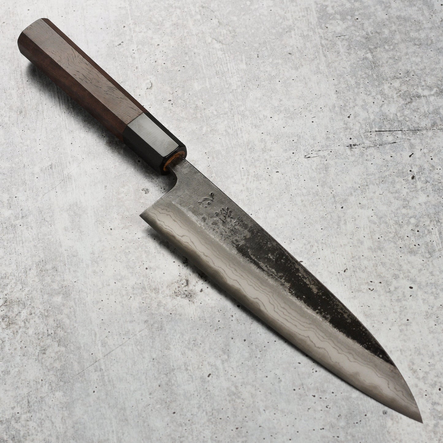 Hatsukokoro Kumokage Aogami #2 Kurouchi Damascus 8.25" Gyuto