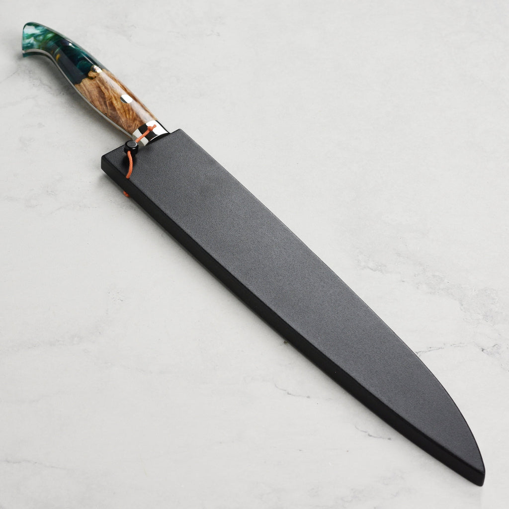 Kurosaki Fujin Forged SG2 Damascus 9.4" Sujihiki with Saya