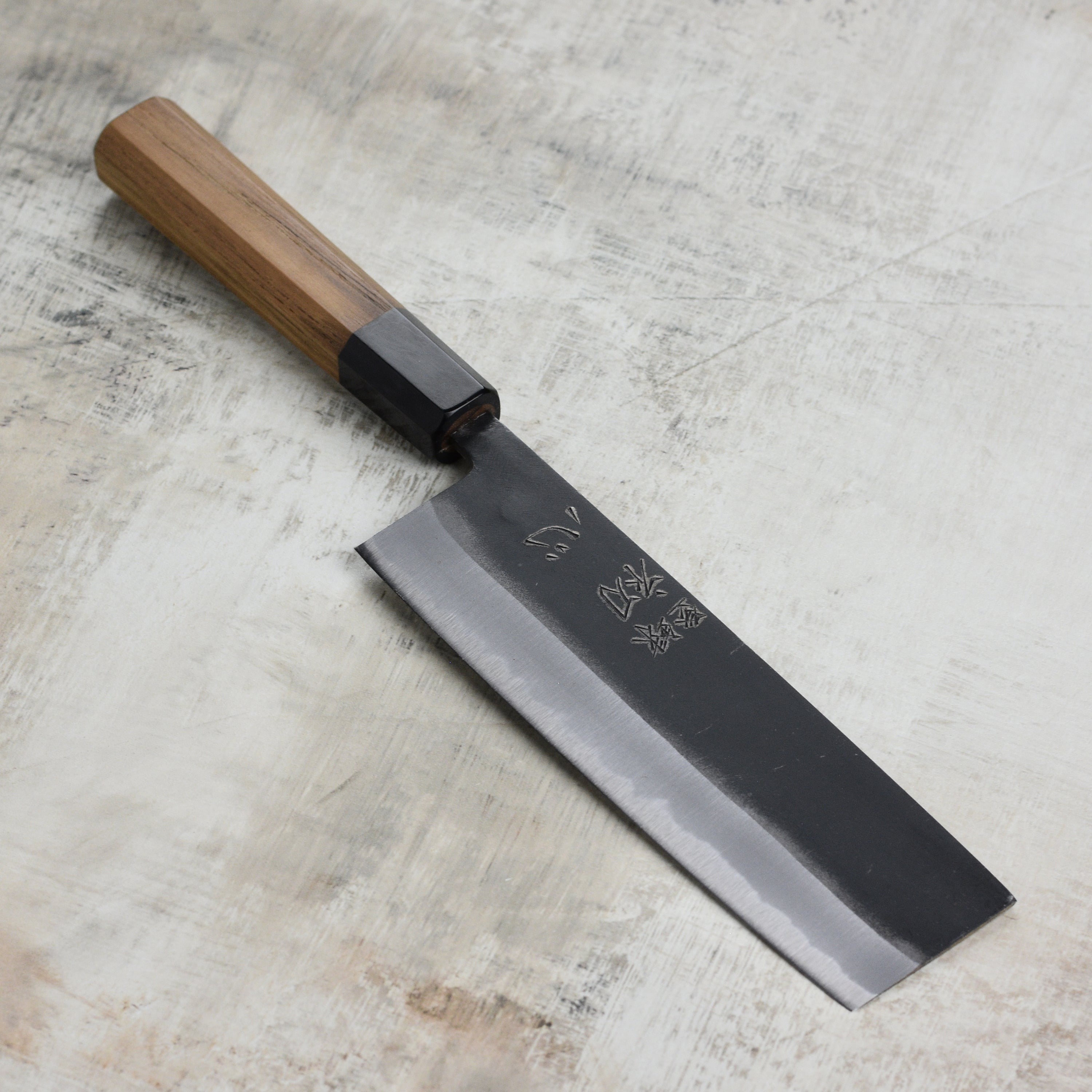 Hatsukokoro Aosagi Aogami #2 Kurouchi 6.5" Nakiri