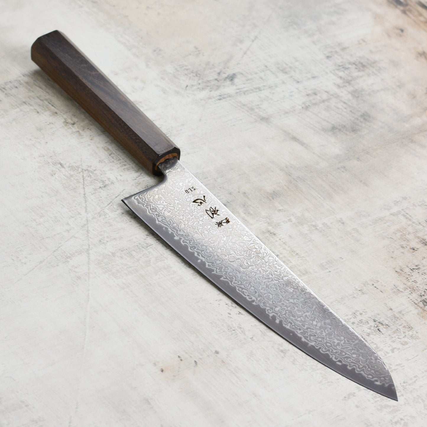 Hatsukokoro Hikari SLD Kurozome Damascus 8.25" Gyuto