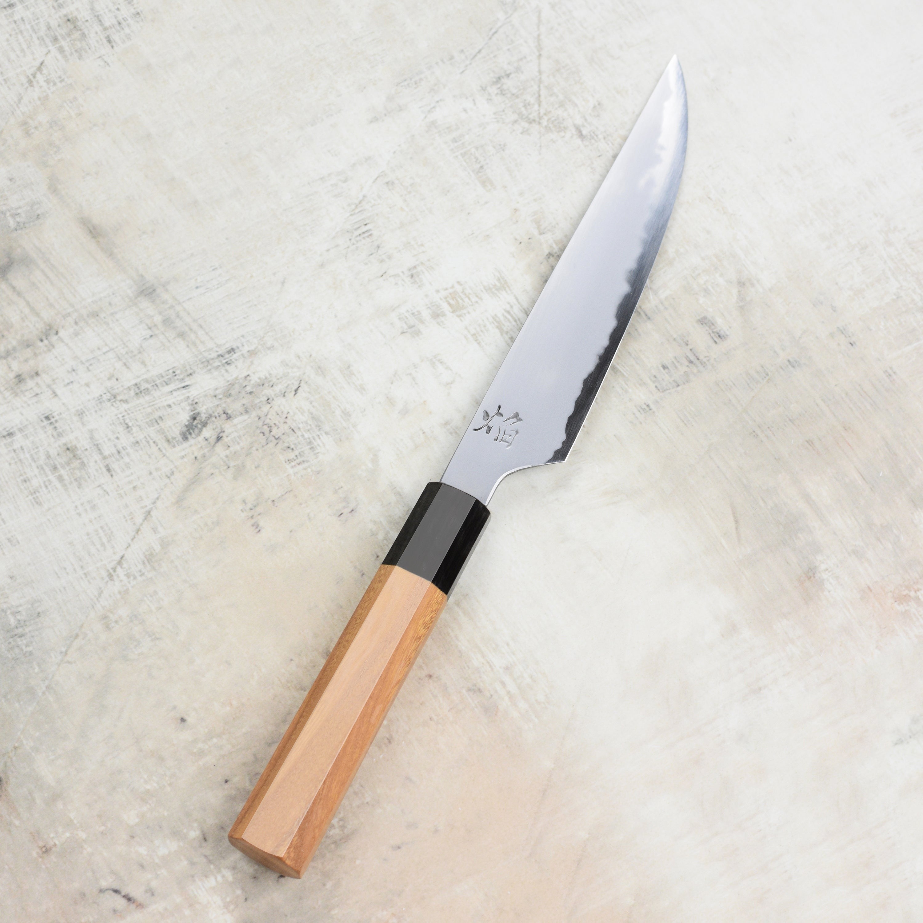 Takayuki x Itsuo Doi Homura Aogami #2 5.9" Petty with Saya